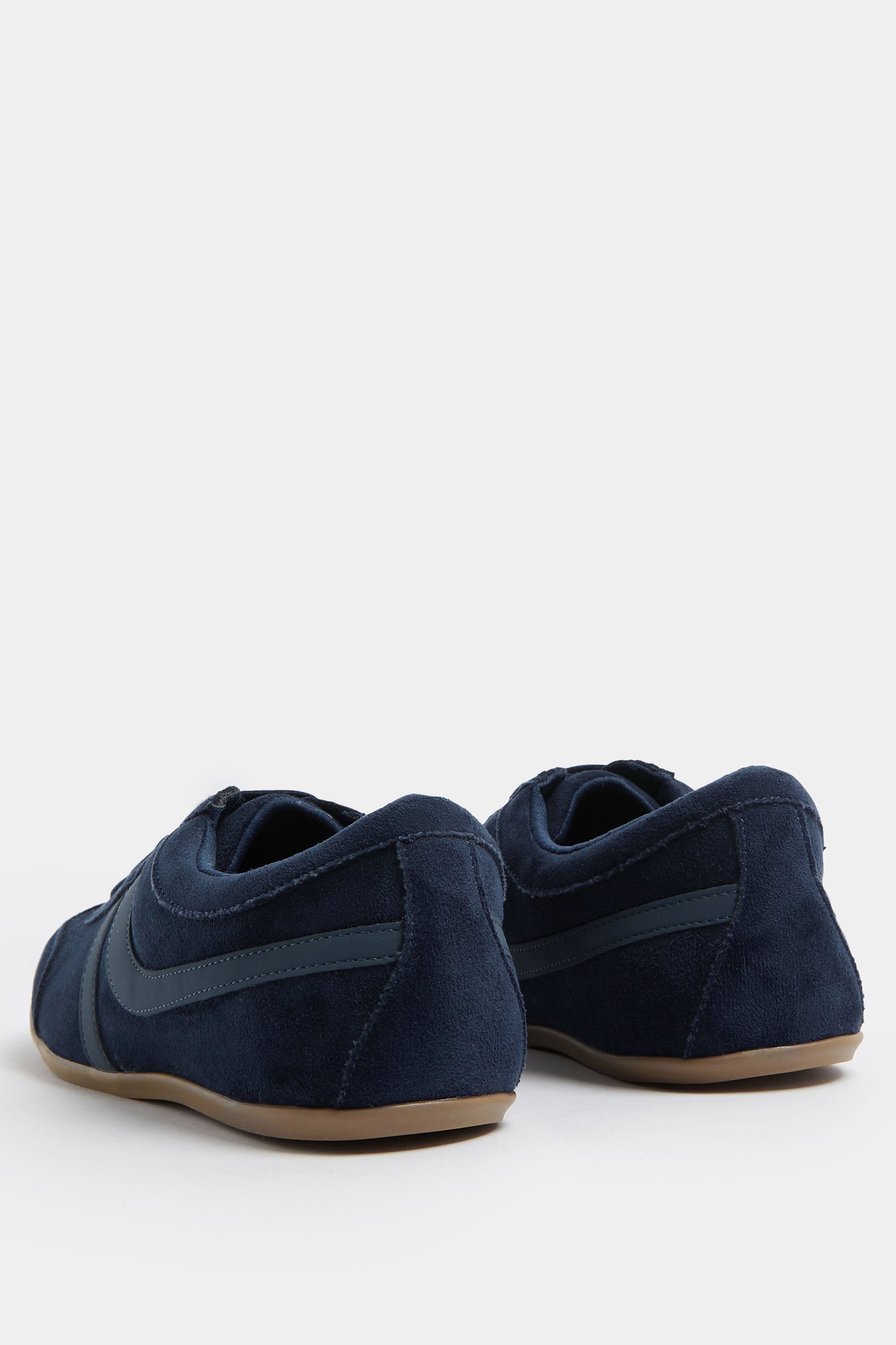 LTS Navy Blue Padded Retro Trainers In Standard Fit | Long Tall Sally 4