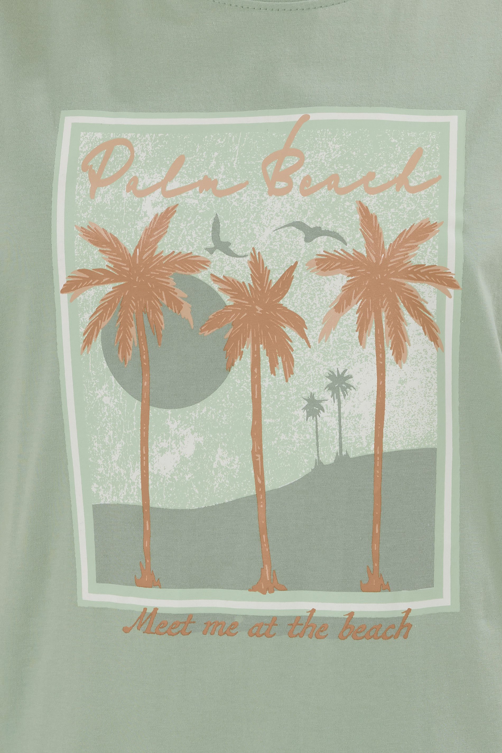 LTS Tall Women's Light Green 'Palm Beach' Slogan Pyjama Set | Long Tall Sally 4