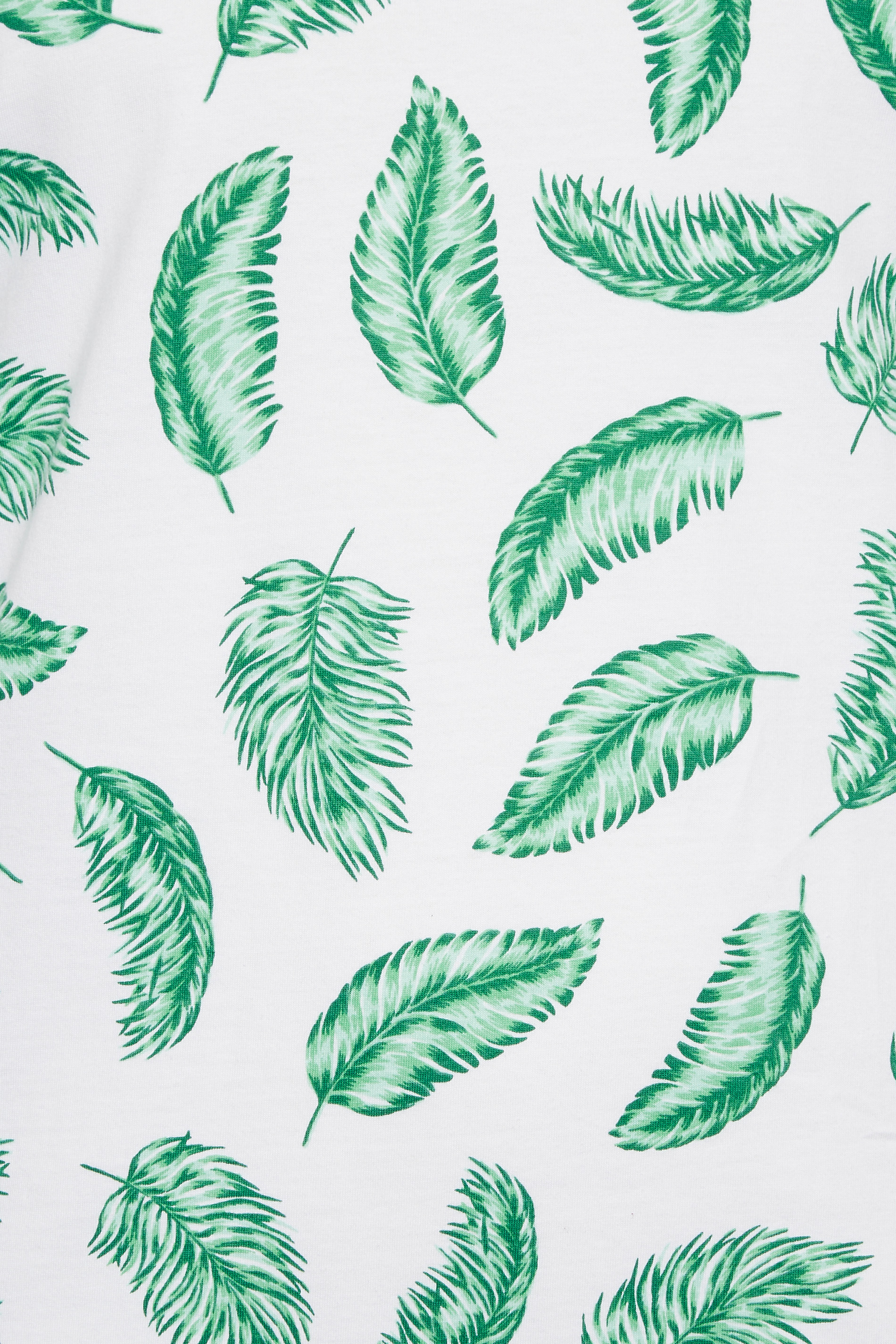 BadRhino Big & Tall Plus Size Mens Green Leaf Print Vest Top | BadRhino  2