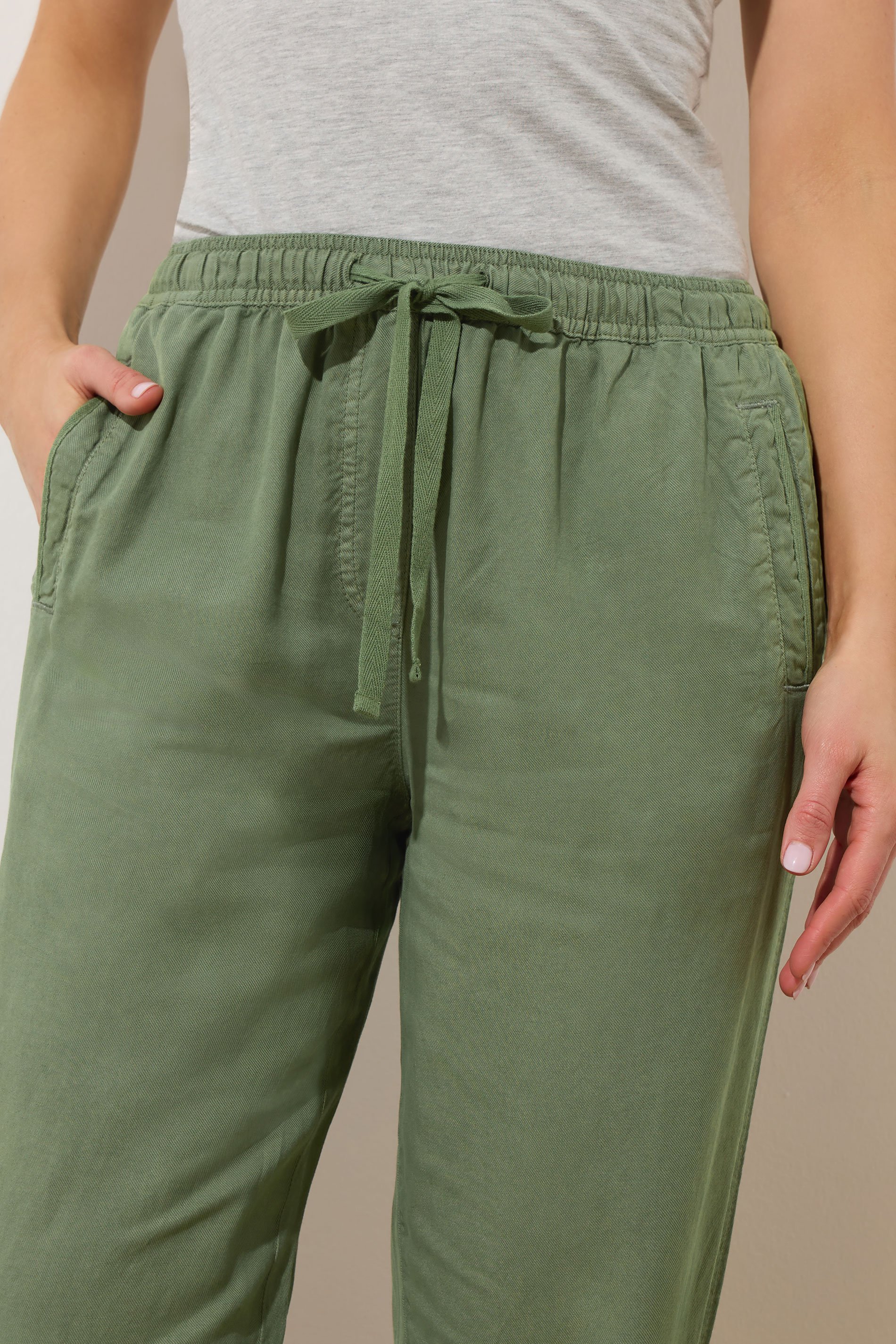 LTS Tall Green Lyocell Blend Joggers | Long Tall Sally 5