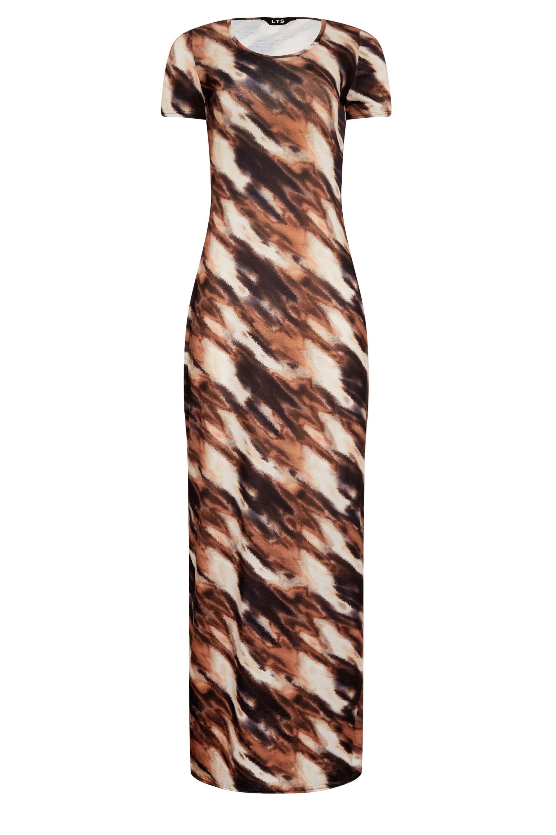 LTS Tall Womens Chocolate Brown Abstract Print Maxi Dress | Long Tall Sally 5