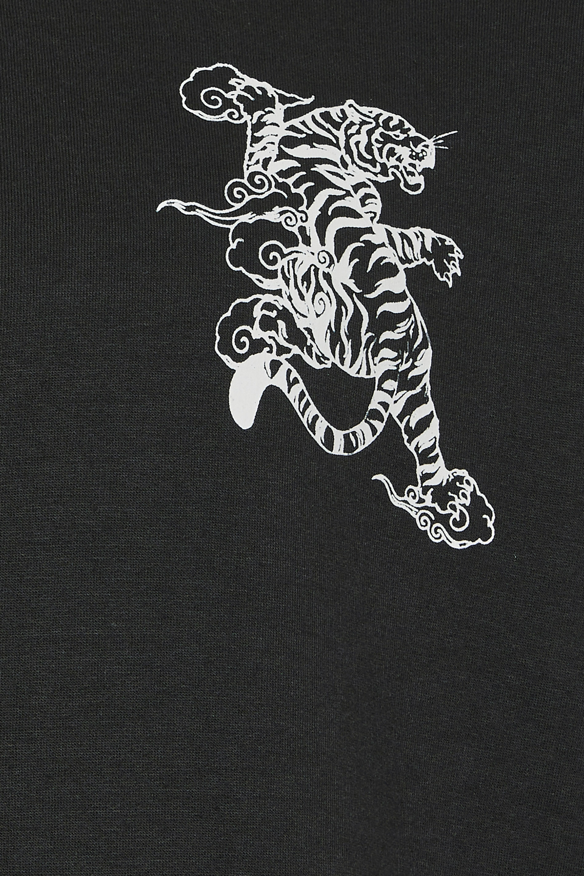 BadRhino Big & Tall Black Tiger Graphic Print Hoodie | BadRhino 8