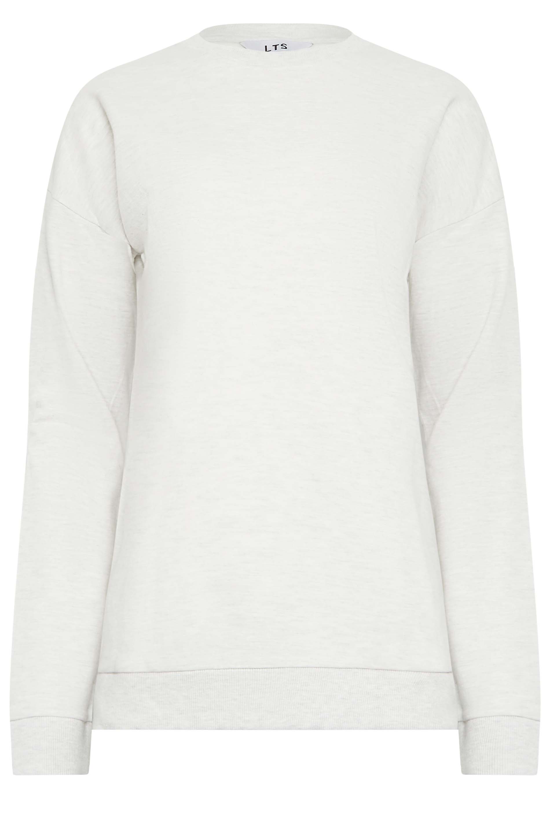LTS Tall Light Grey Long Sleeve Sweatshirt | Long Tall Sally  8