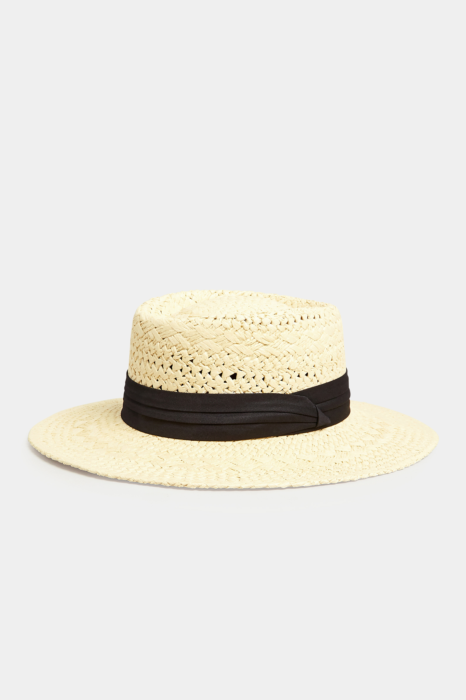 Cream Straw Boater Hat | Yours Clothing 2