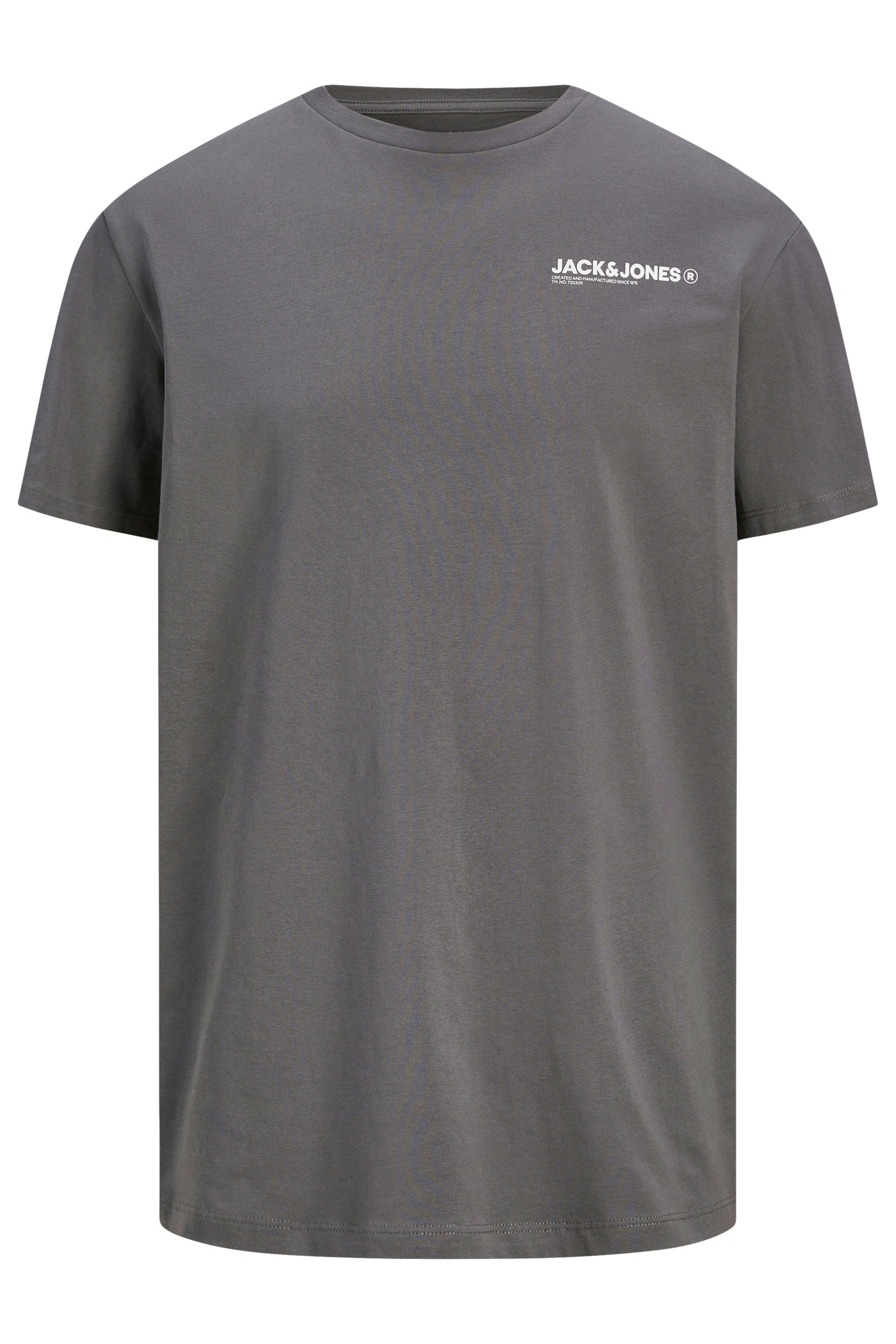 JACK & JONES Big & Tall 2 PACK Black & Grey Hawaii T-Shirts | BadRhino 8