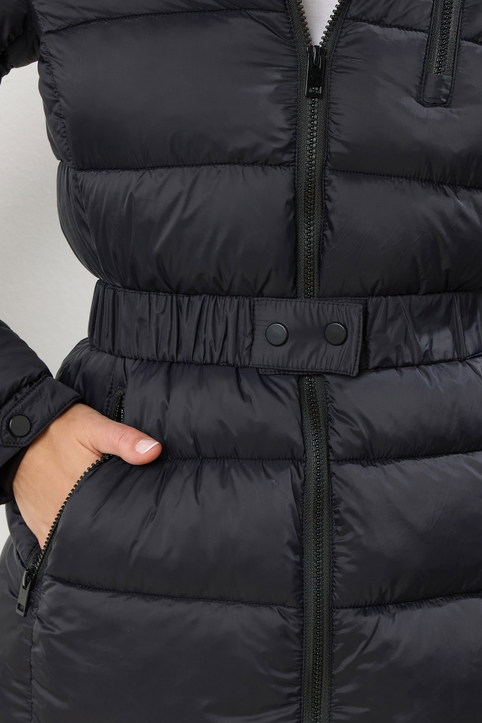 LTS Tall Black Padded Ski Coat | Long Tall Sally 5