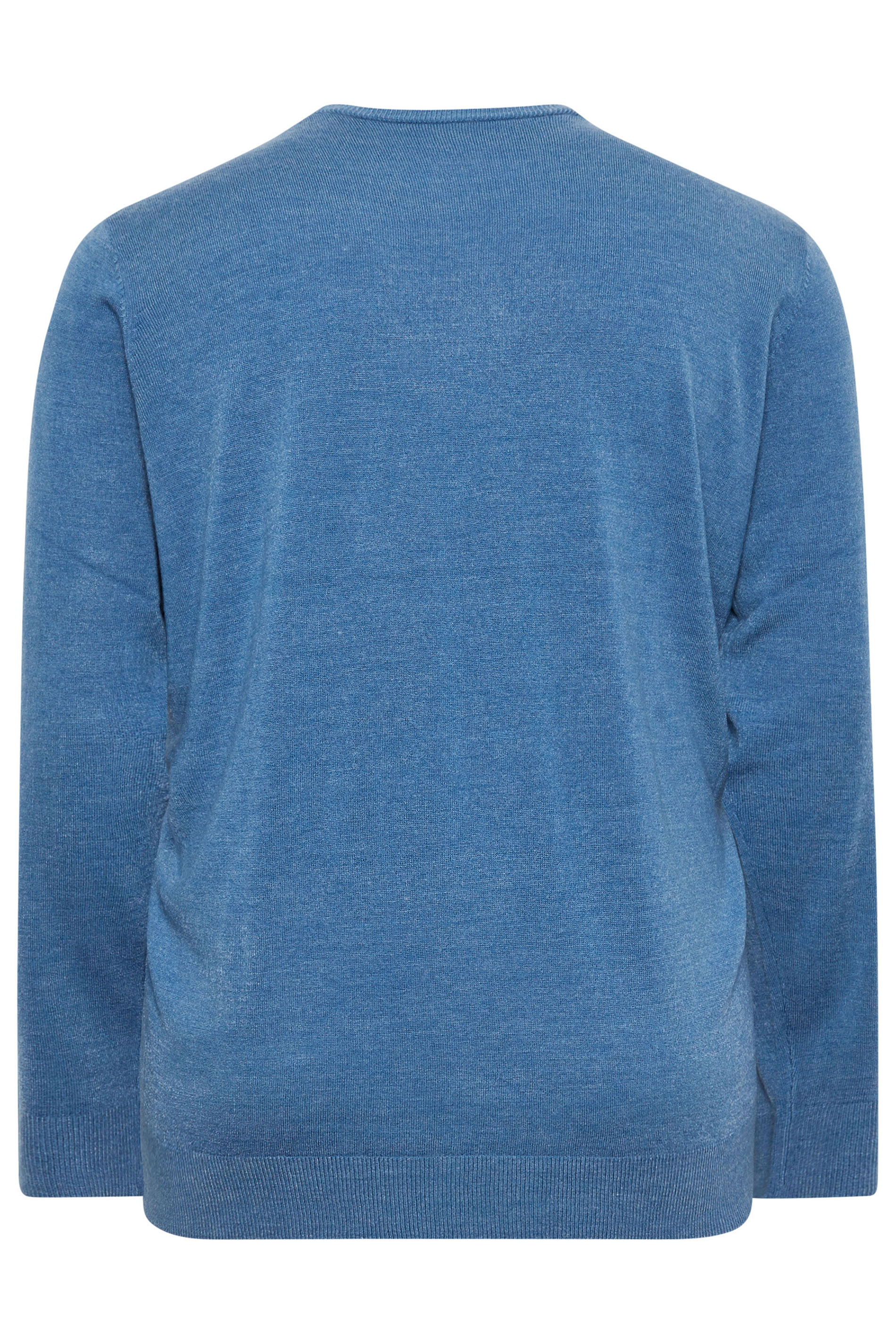BadRhino Big & Tall Blue Crew Neck Jumper | BadRhino 8