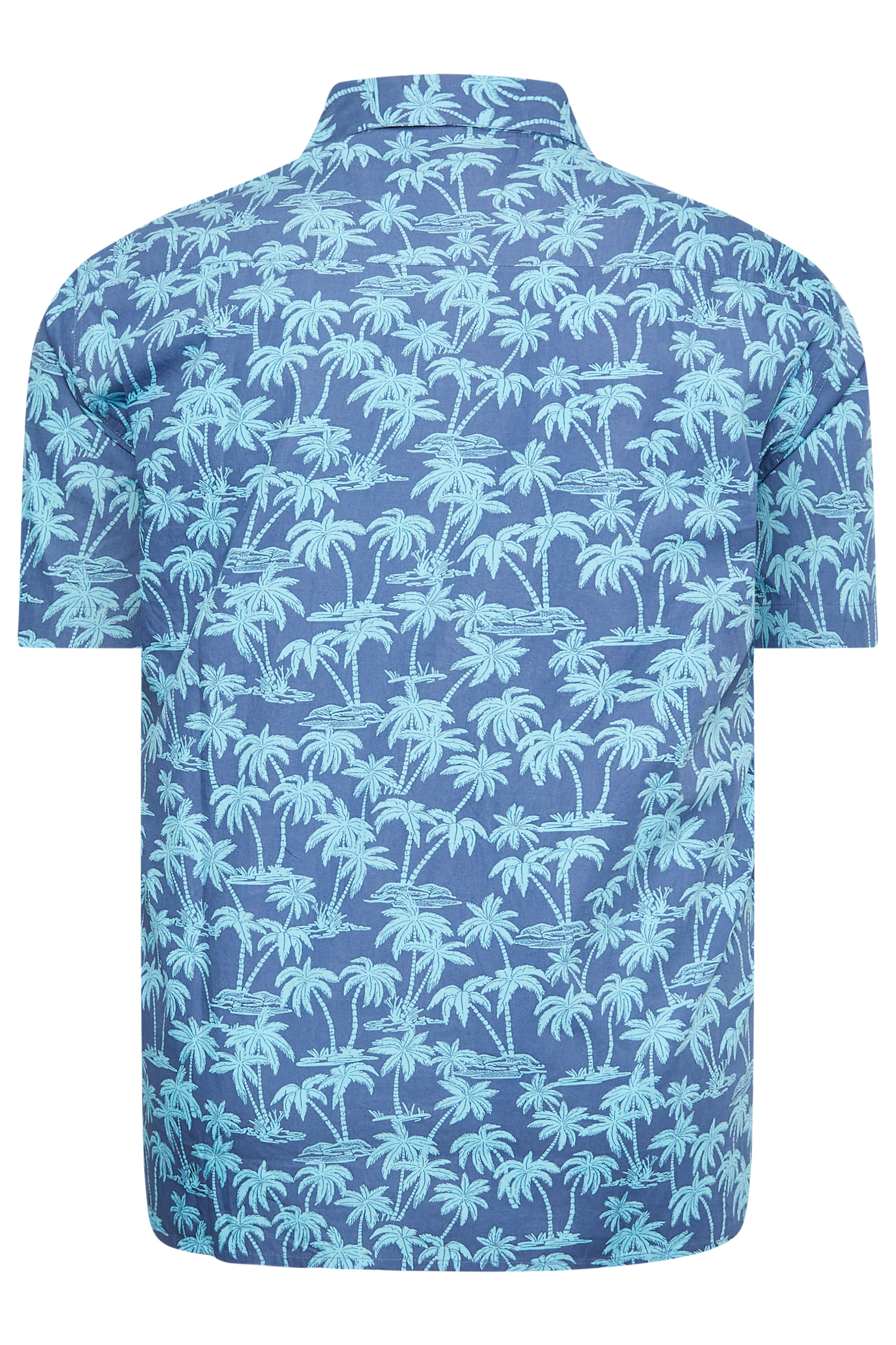 BadRhino Big & Tall Blue Palm Print Shirt | BadRhino 4