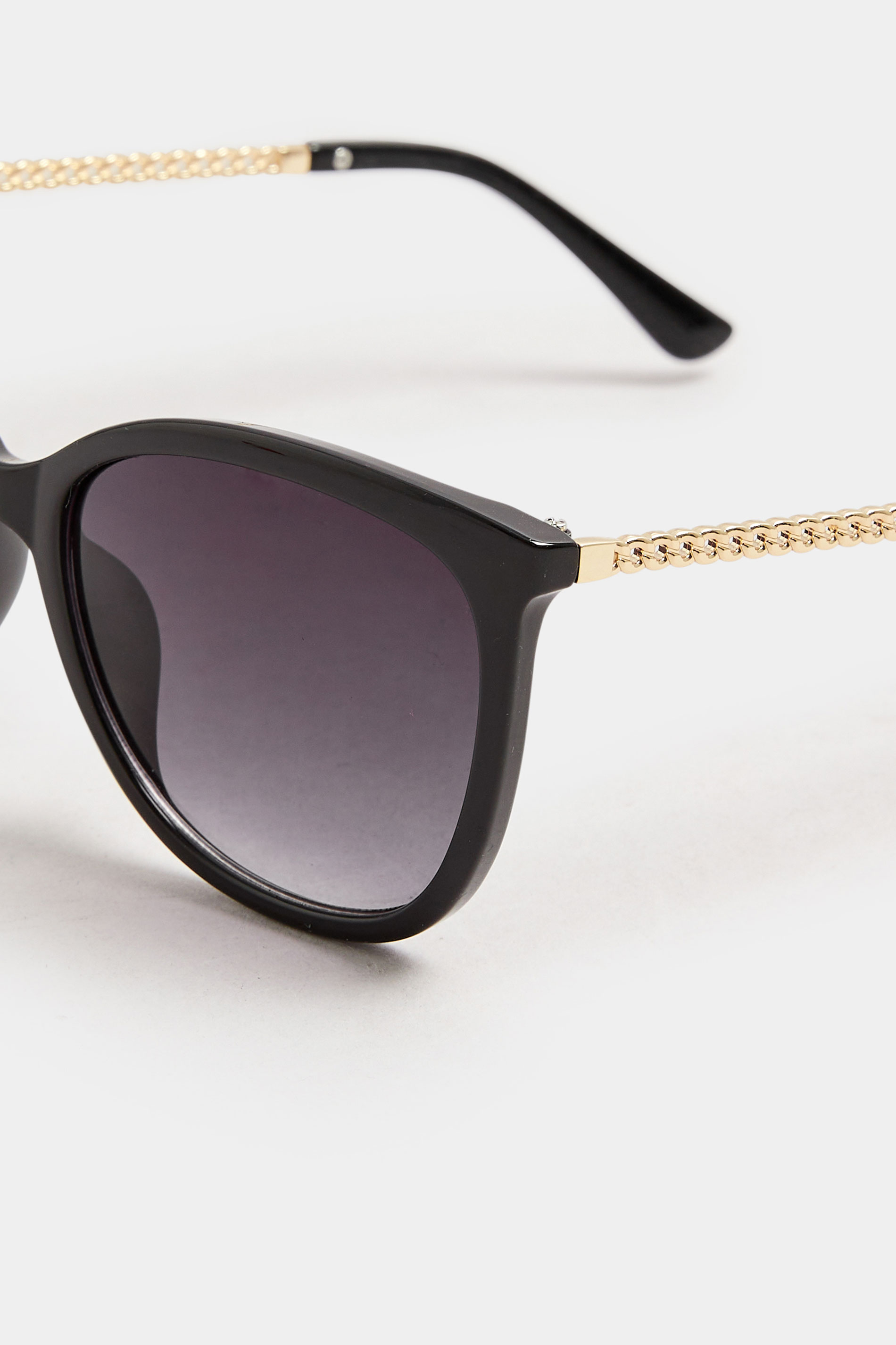 Black Chain Arm Sunglasses | Yours Clothing 4