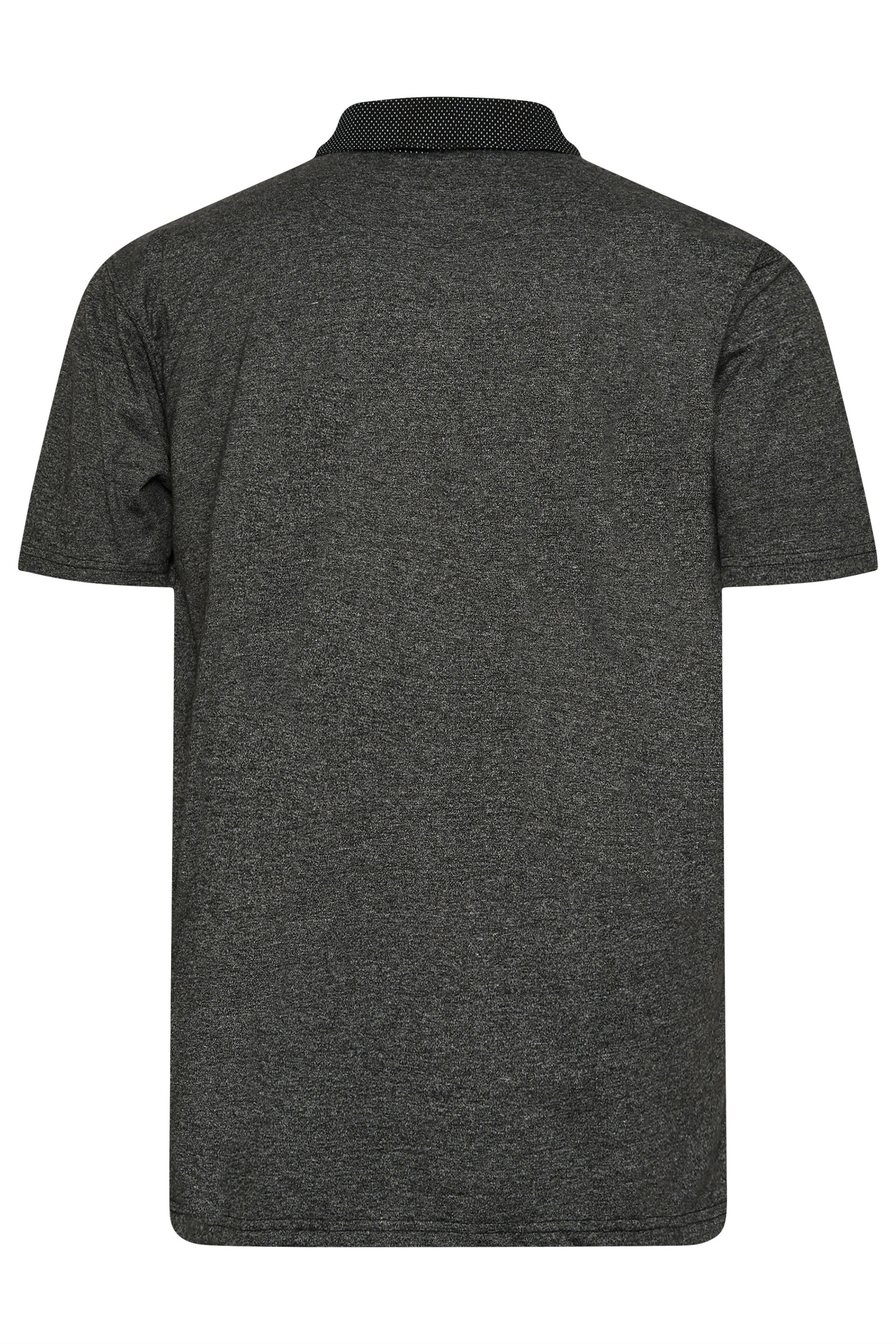 KAM Black Marl Polo Shirt | BadRhino 4