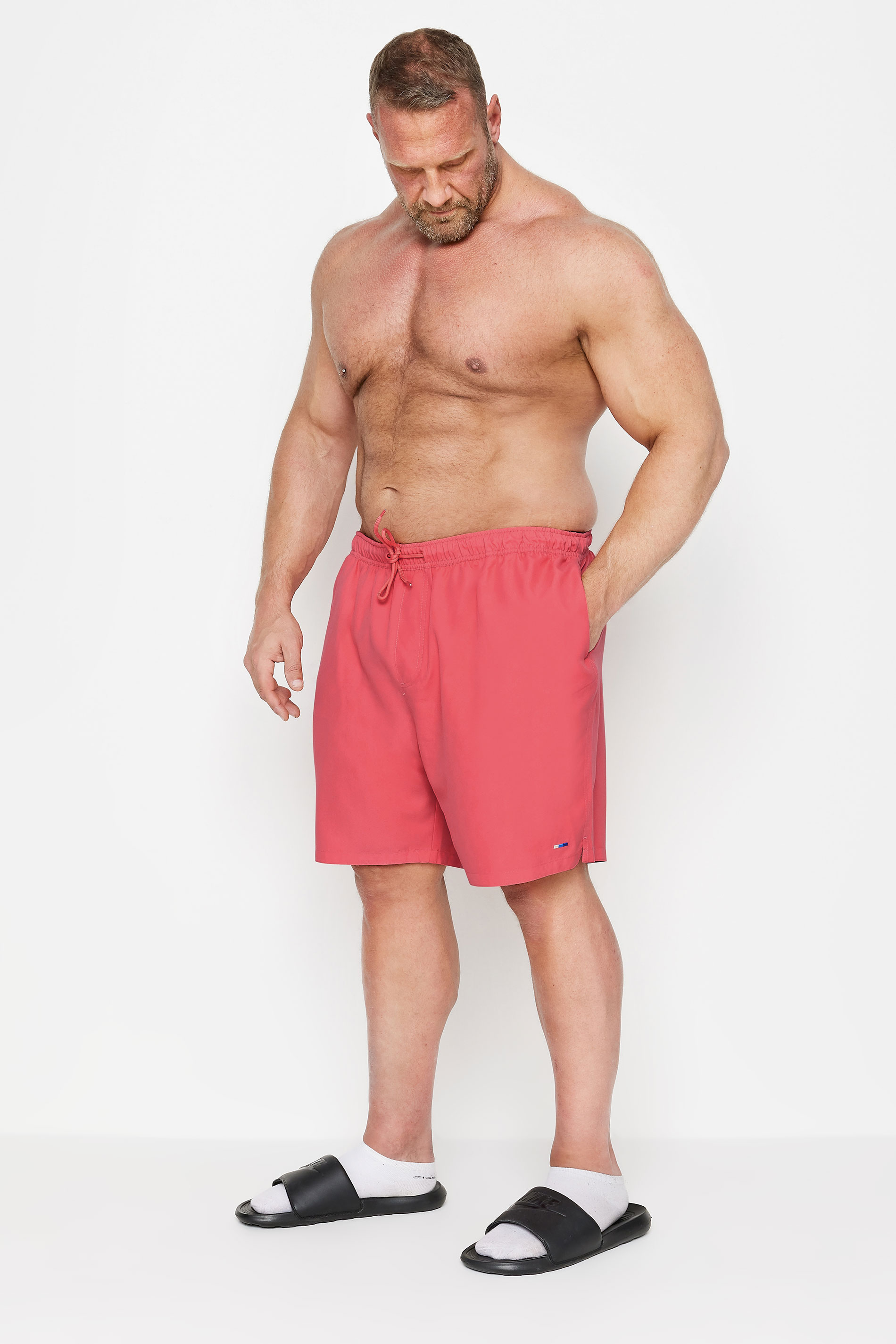 BadRhino Big & Tall Pink Swim Shorts | BadRhino 2