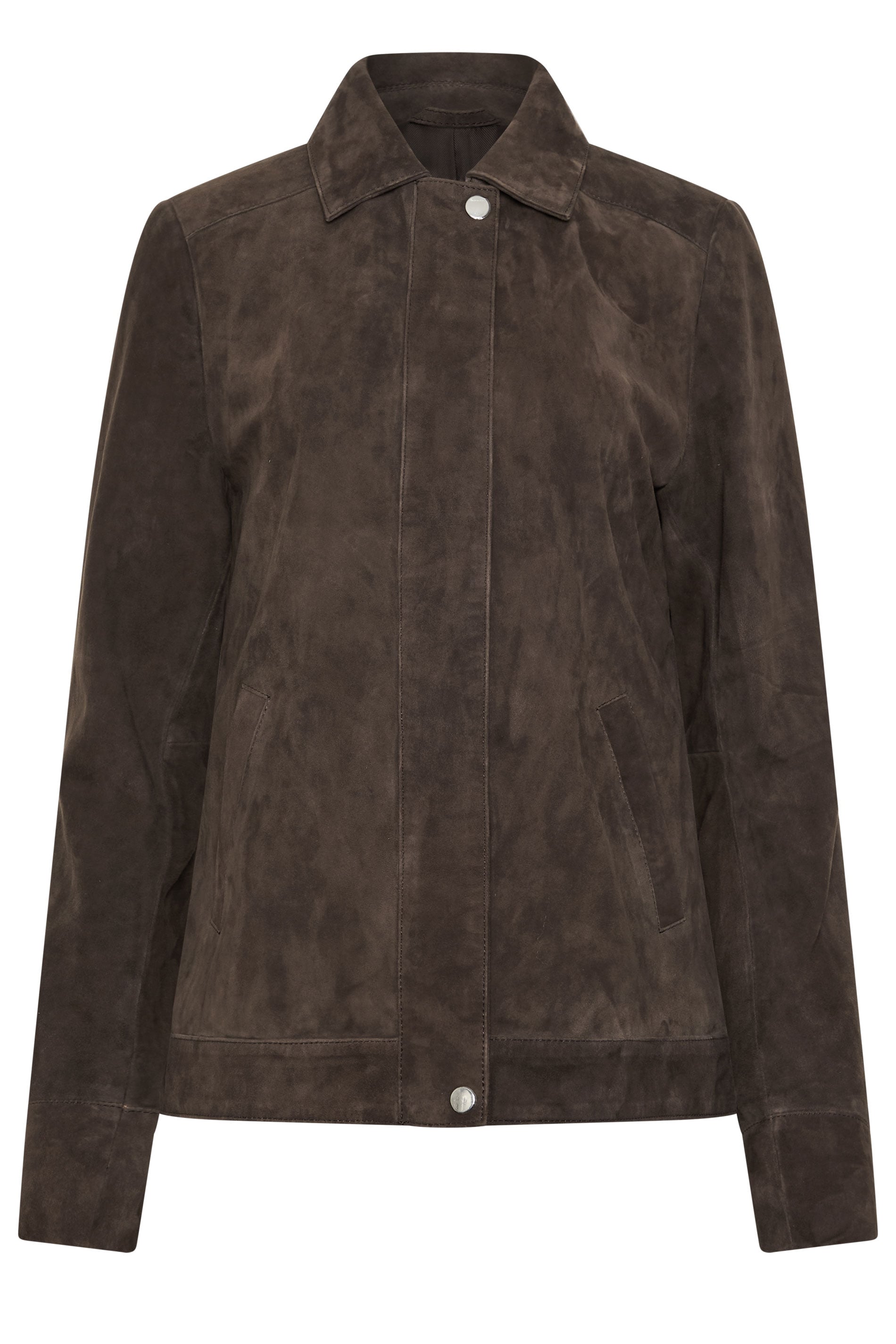 LTS PREMIUM Tall Women's Brown Suede Jacket | Long Tall Sally 5