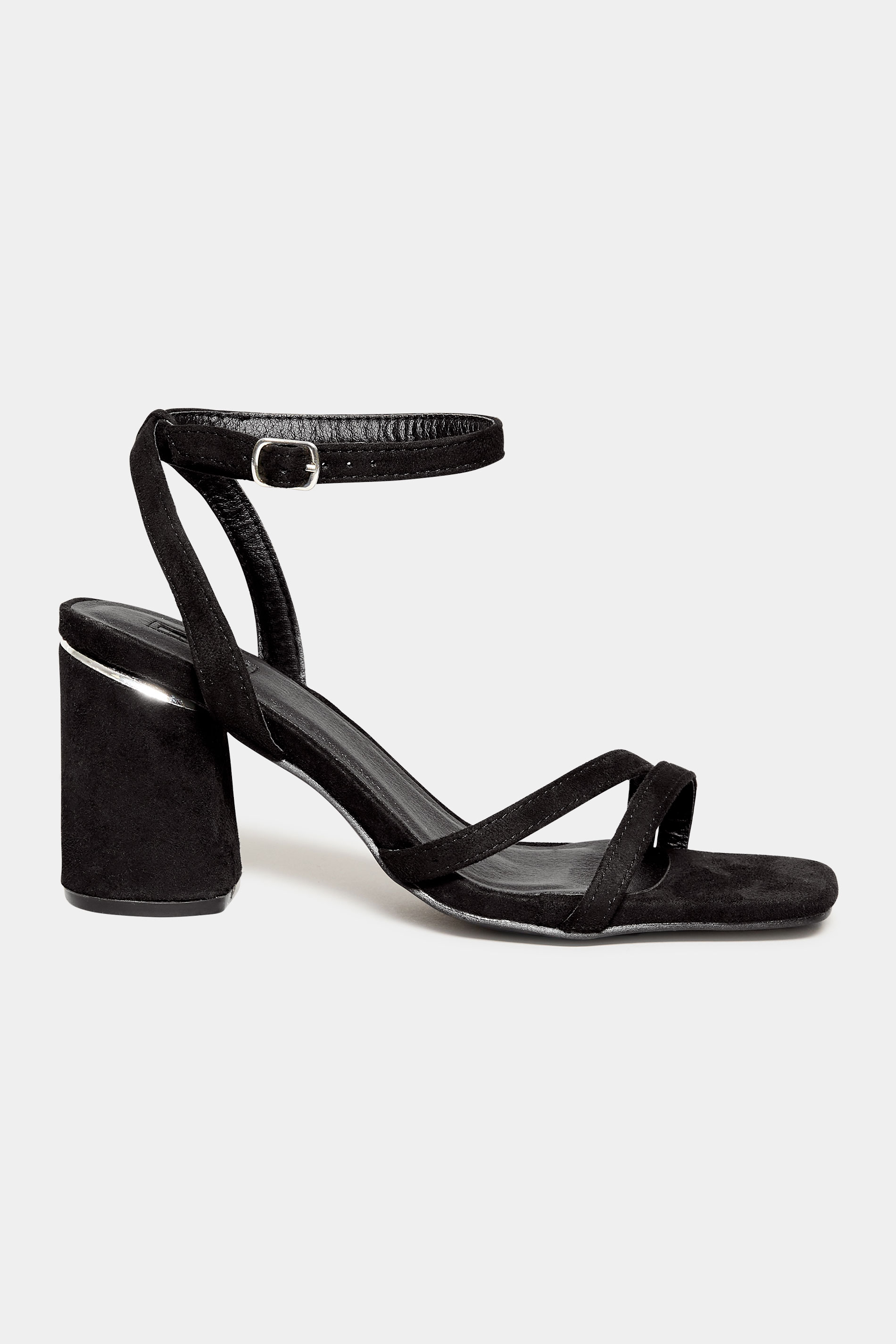 Asymmetrical Block Heel Sandal In Wide E Fit & Extra Fit EEE Fit | Yours Clothing 3