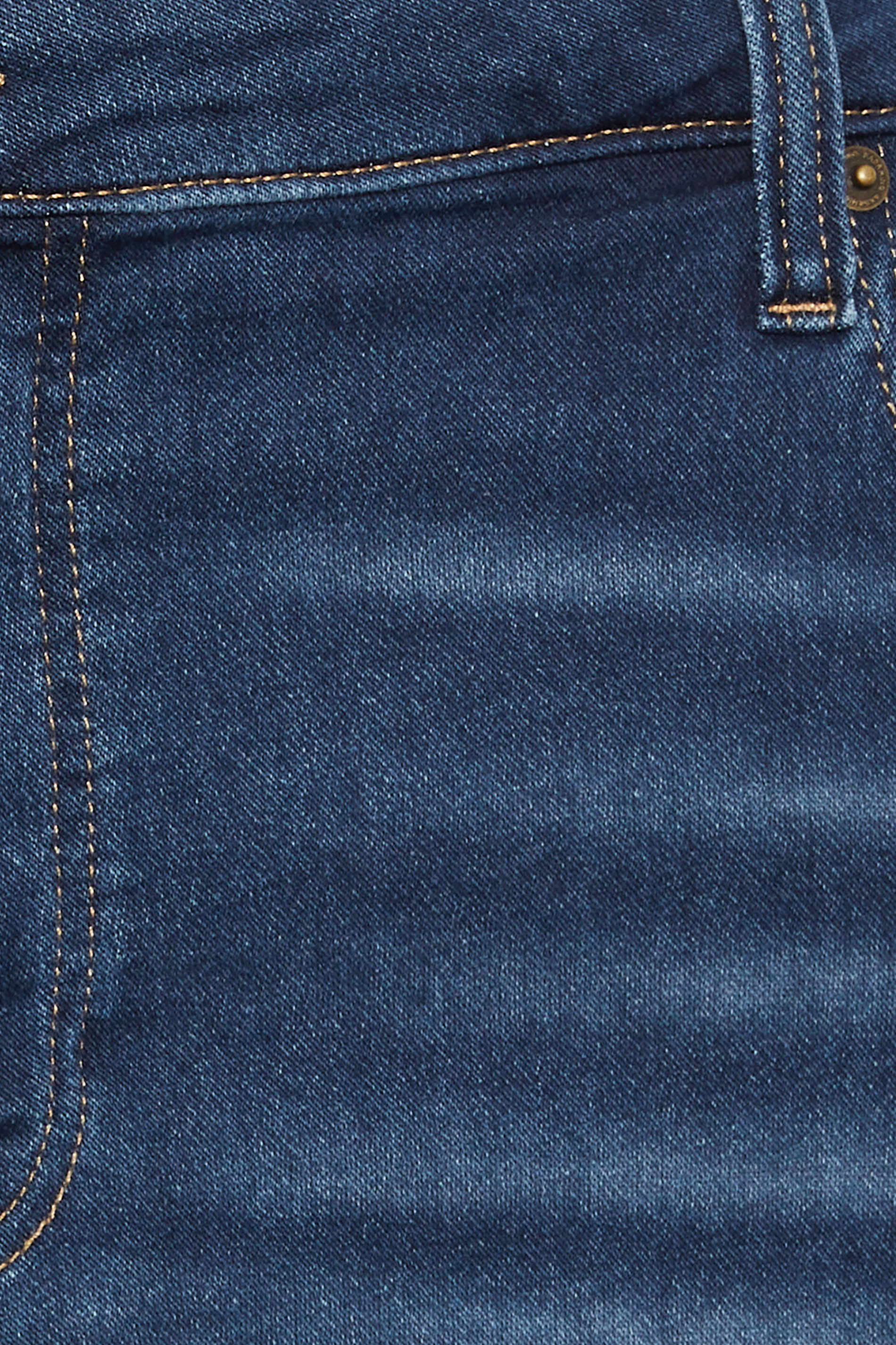 BadRhino Big & Tall Indigo Blue Knitted Denim Shorts | BadRhino 5