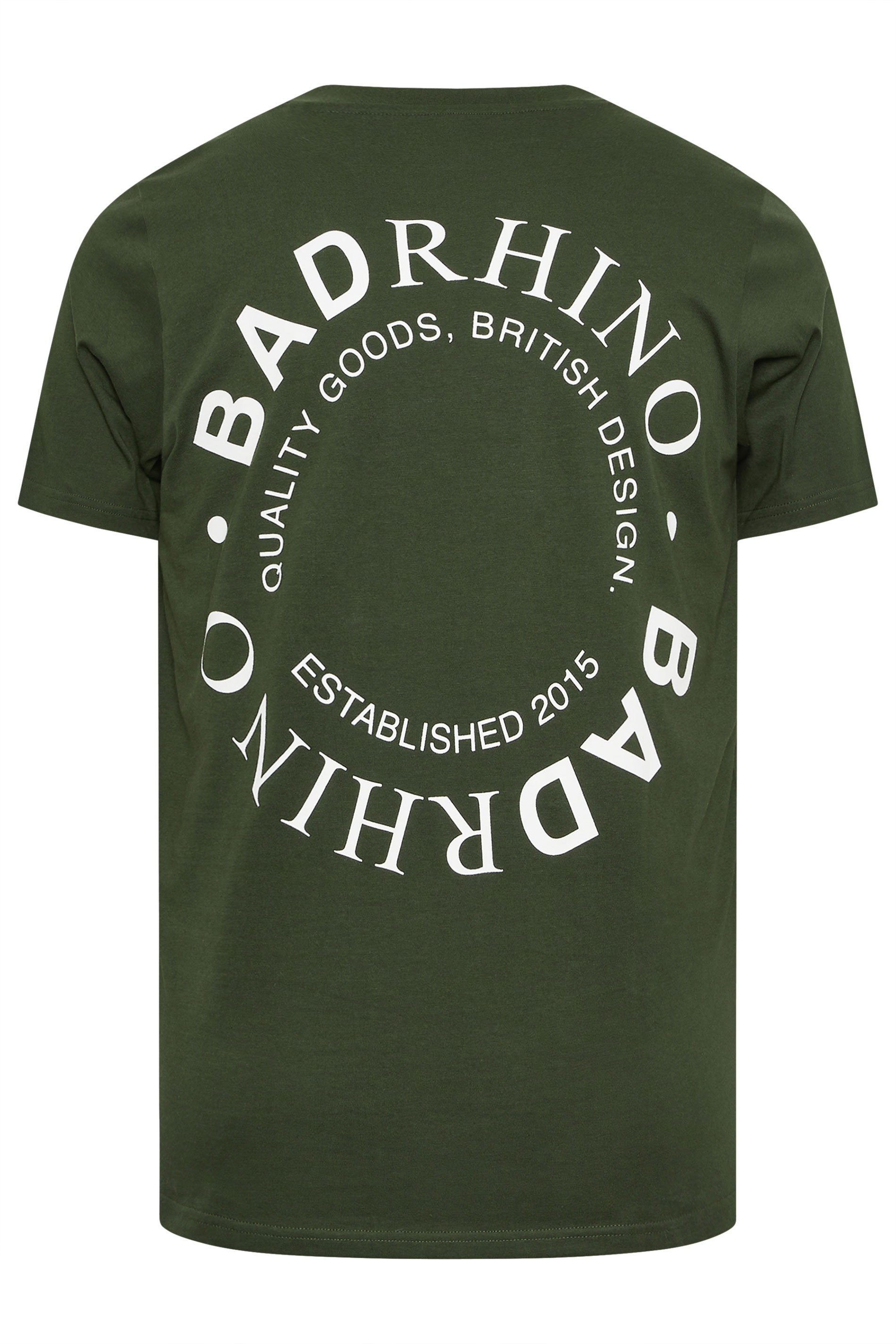 BadRhino Big & Tall Dark Green Circle Logo T-Shirt | BadRhino 7
