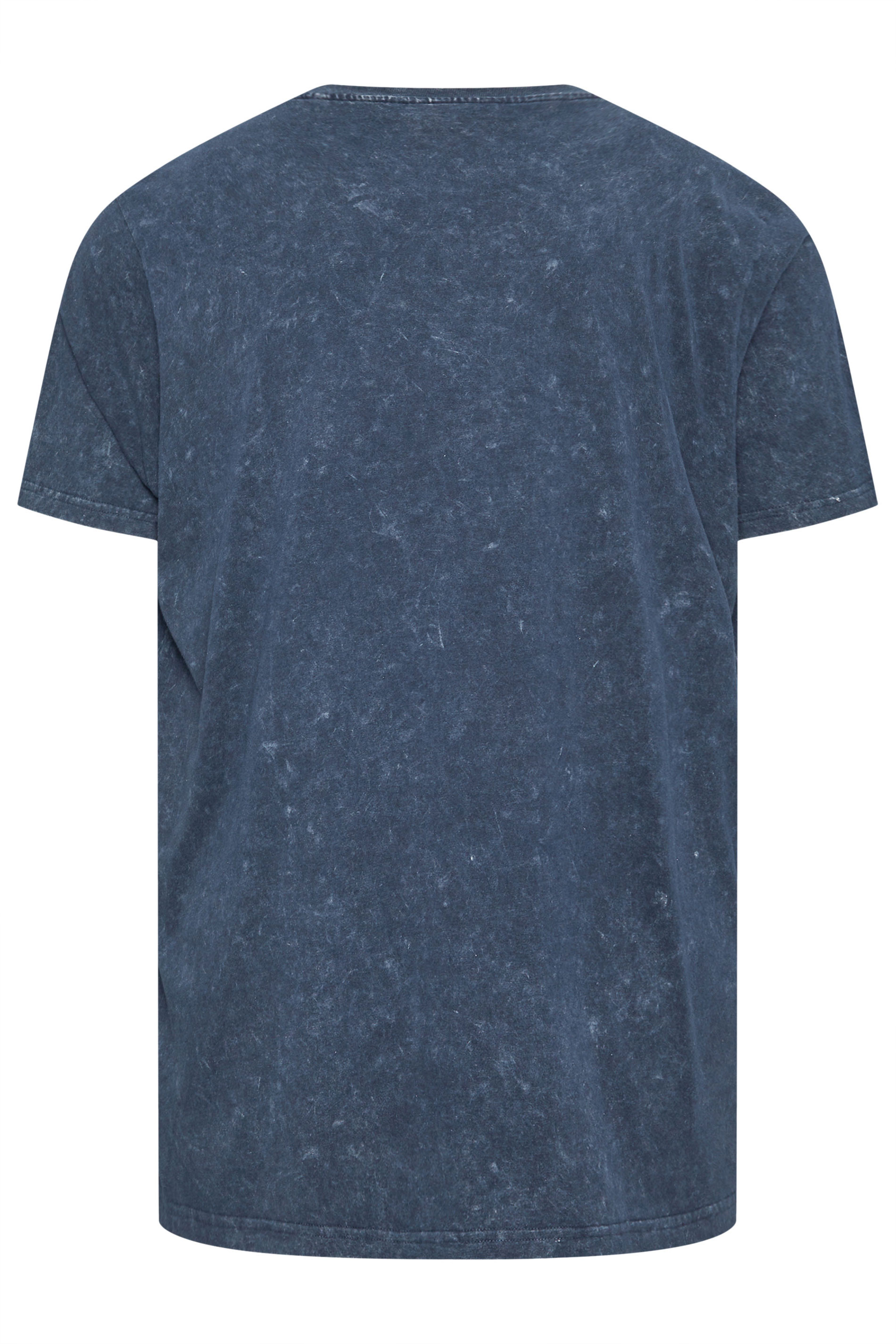 BadRhino Big & Tall Navy Blue Acid Wash Top Gun T-Shirt | BadRhino 5