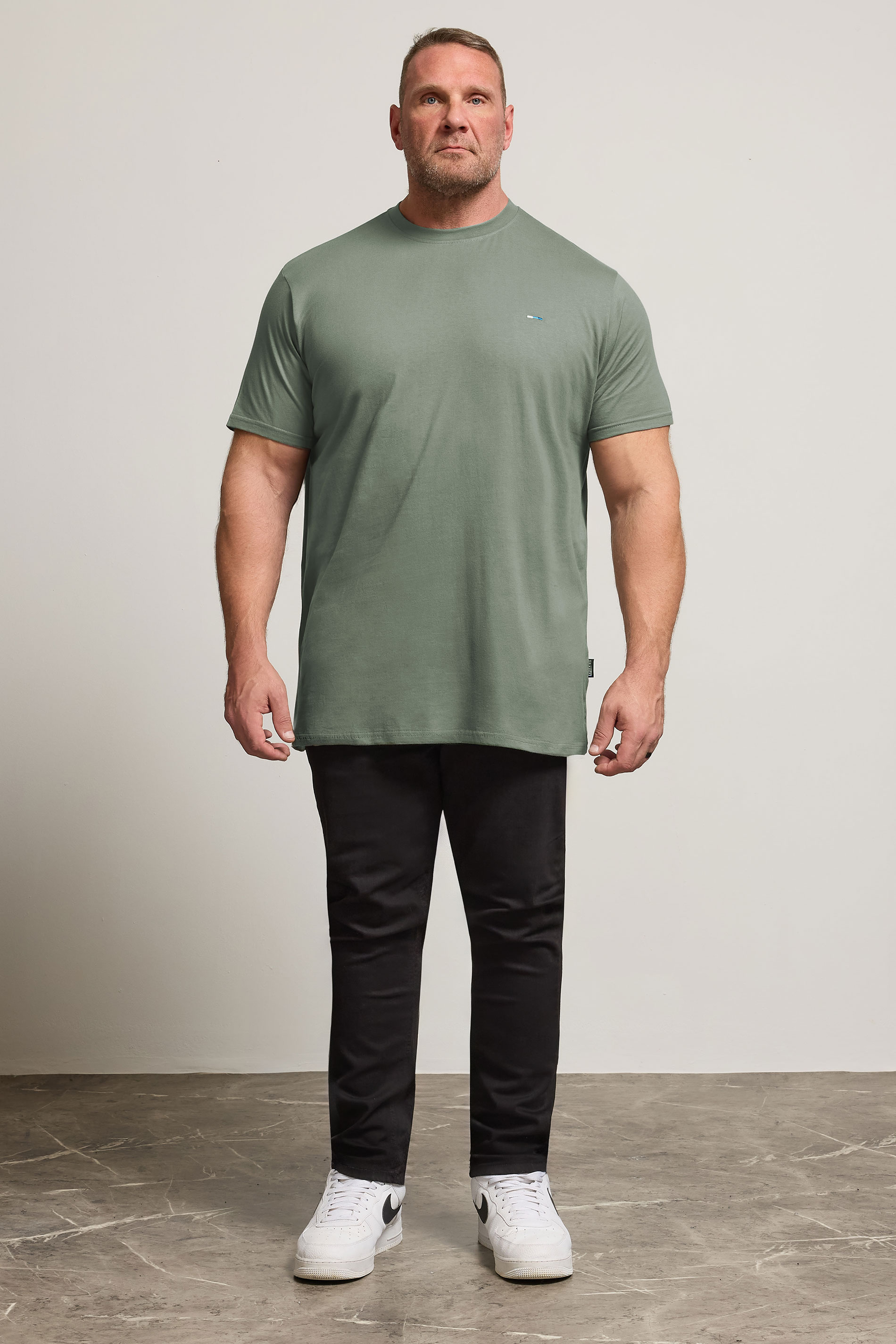 BadRhino Big & Tall Green/Blue/Purple/Cream/Navy Blue 5 Pack Extra Long T-Shirts | BadRhino 3