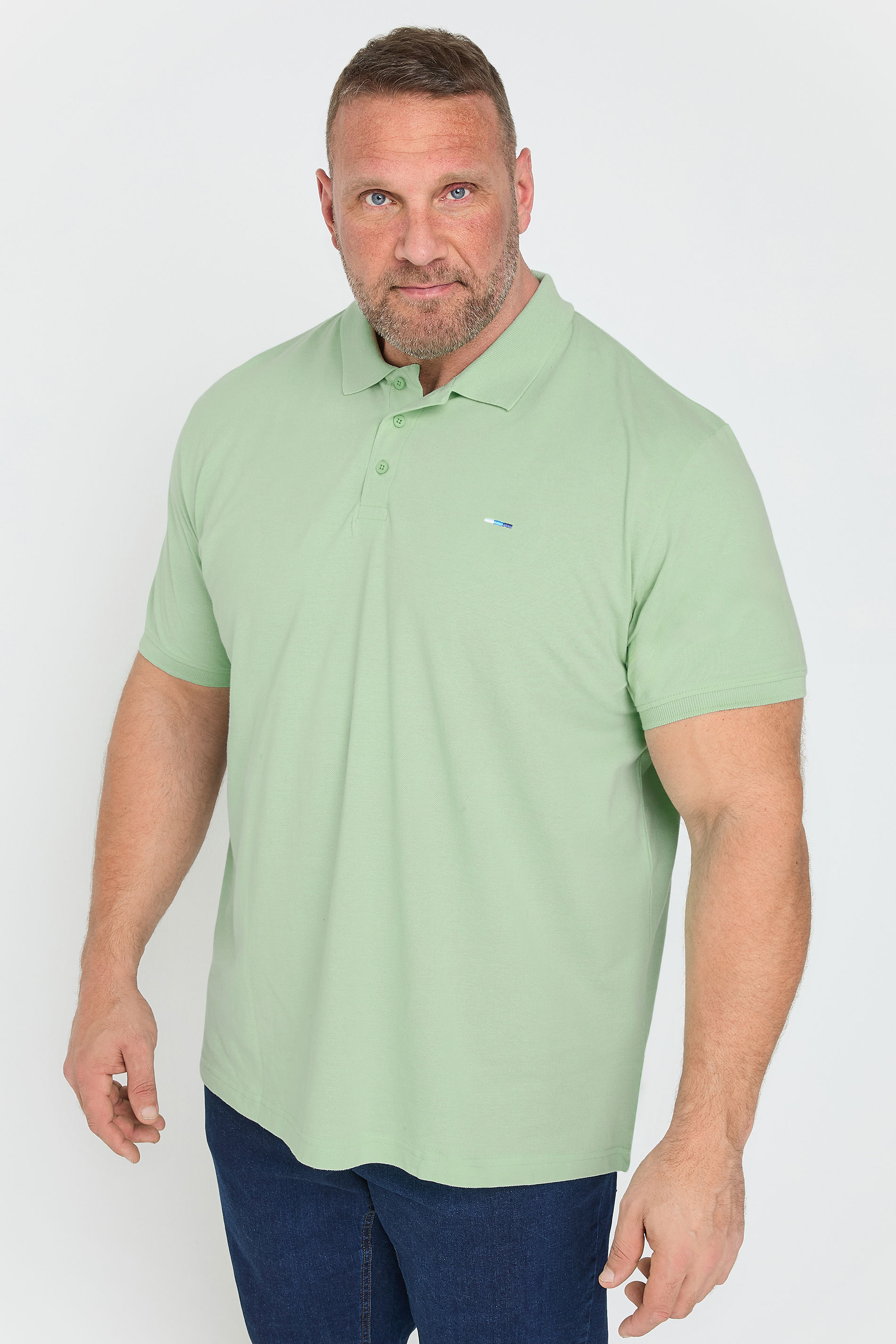 BadRhino Big & Tall Light Green Polo Shirt | BadRhino 2