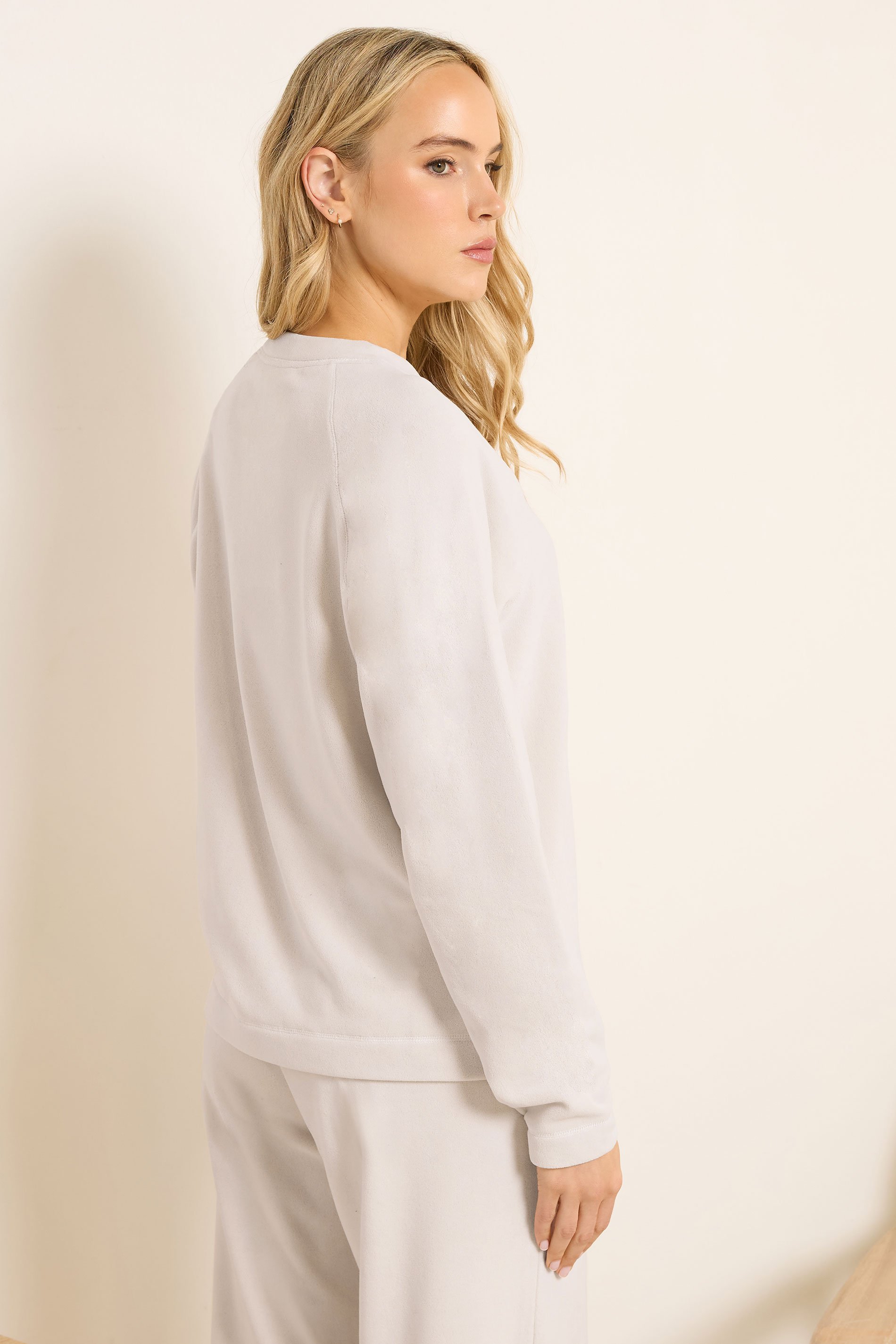 LTS Tall Women's Ivory White Microfleece Top | Long Tall Sally 3