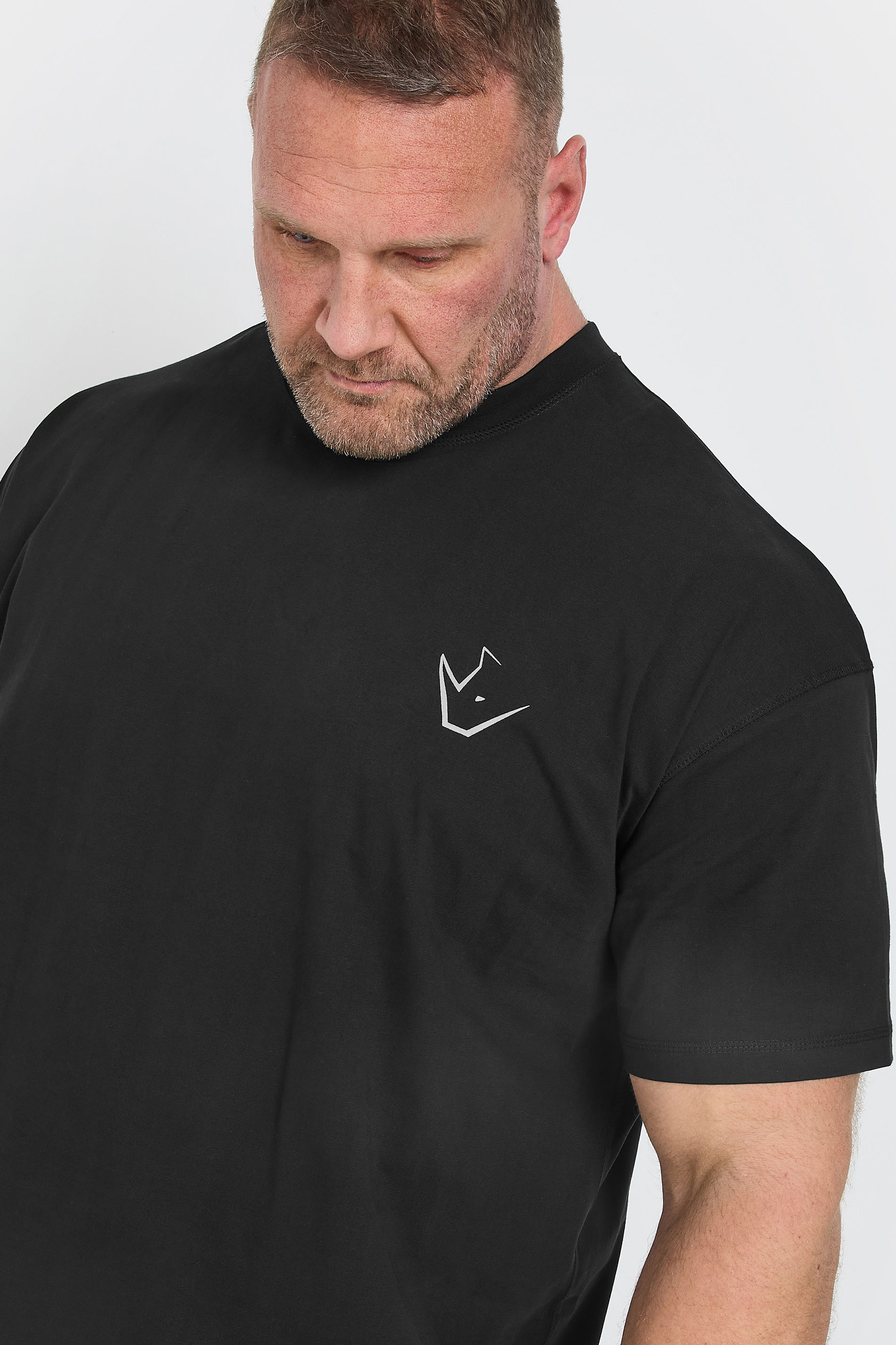 IronRhino Big & Tall Black 'Iron Never Lies' Printed T-Shirt | BadRhino 4