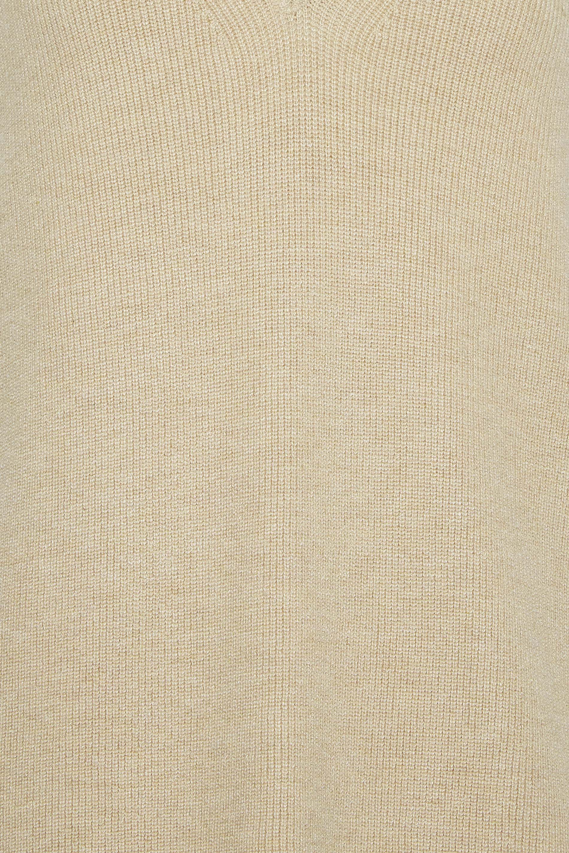 LTS Tall Women's Beige Brown V-Neck Knitted Vest Top | Long Tall Sally 6