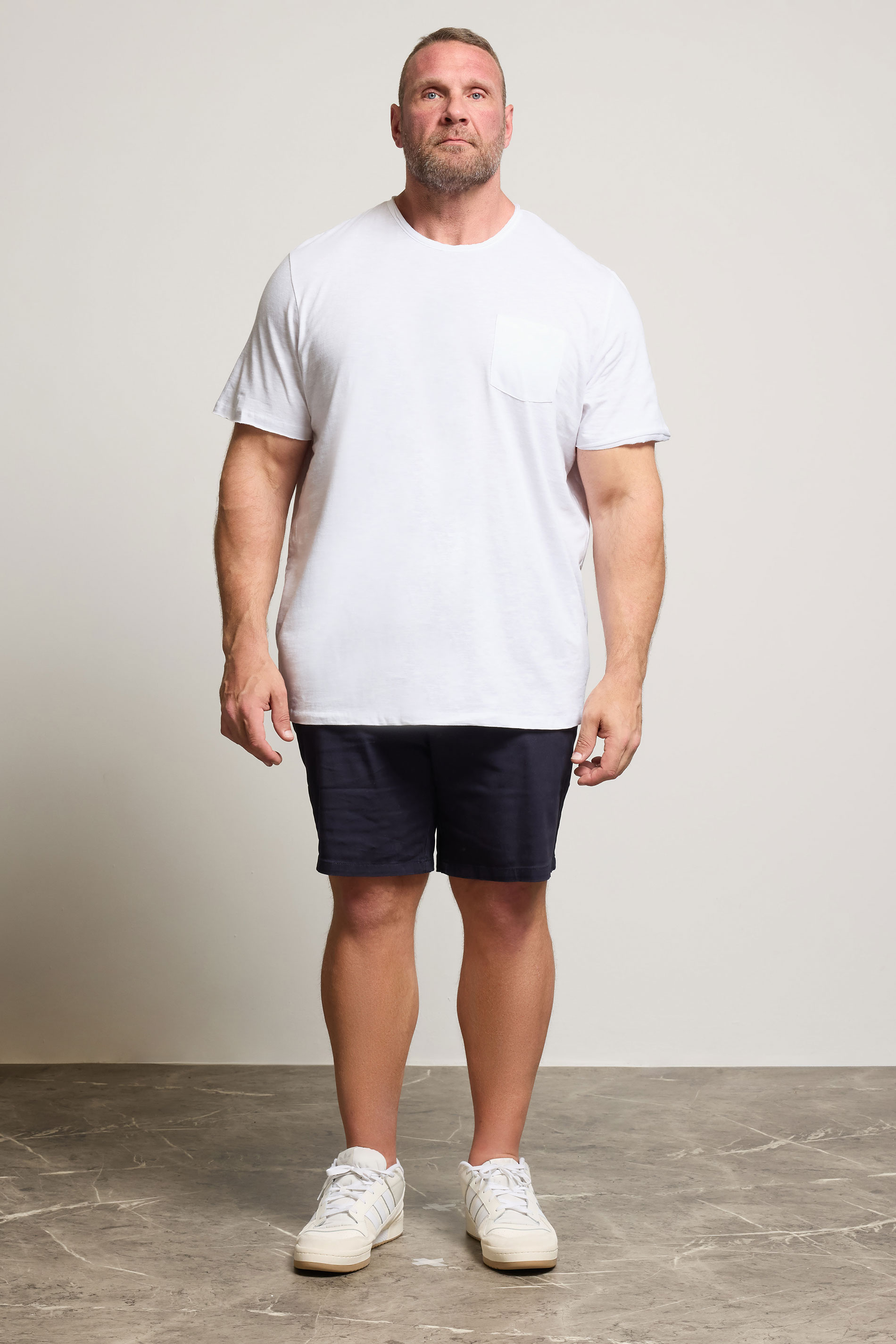 Jack & Jones Big & Tall White Pocket T-Shirt | BadRhino 2