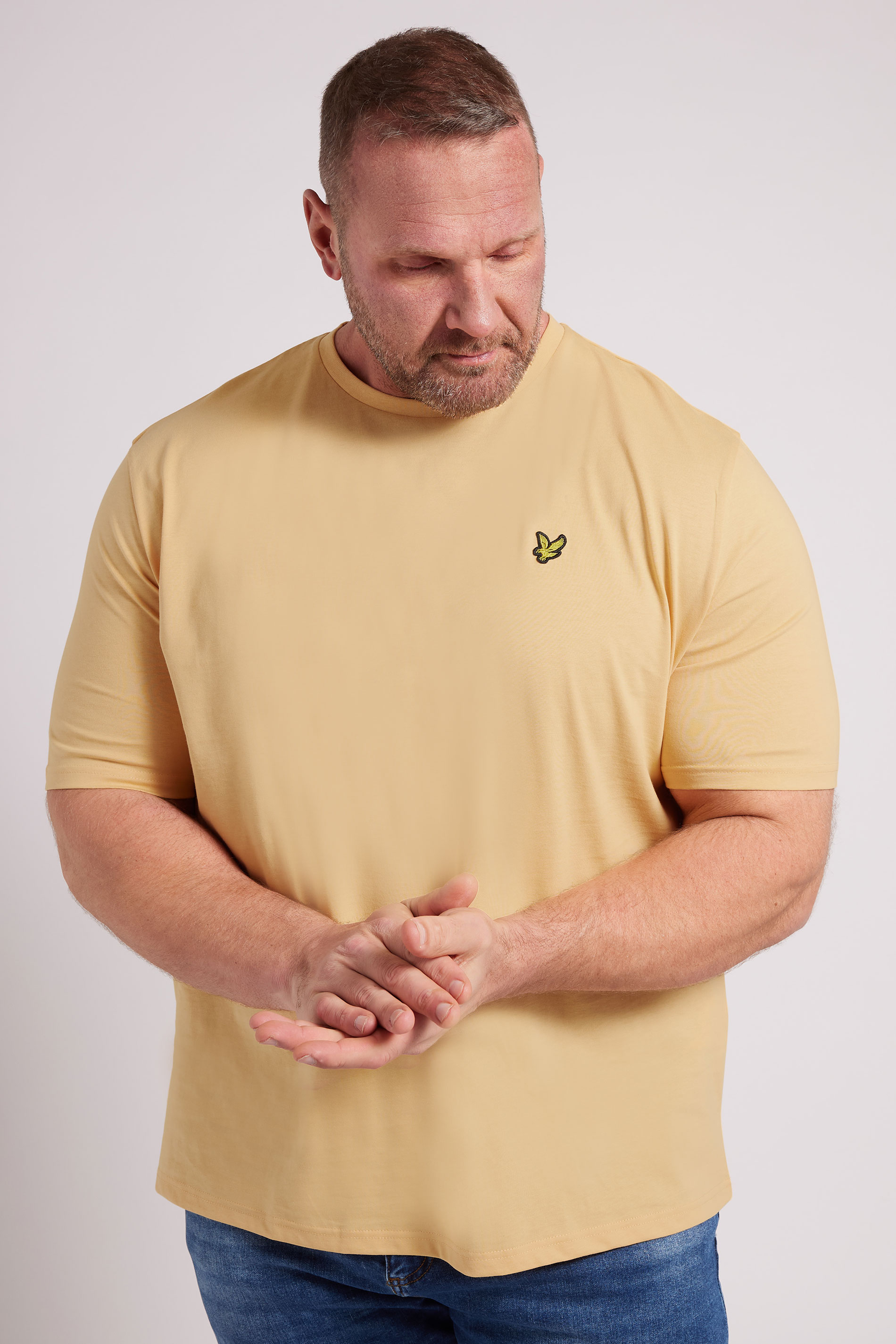 LYLE & SCOTT Big & Tall Sherbet Orange Core T-Shirt | BadRhino 1