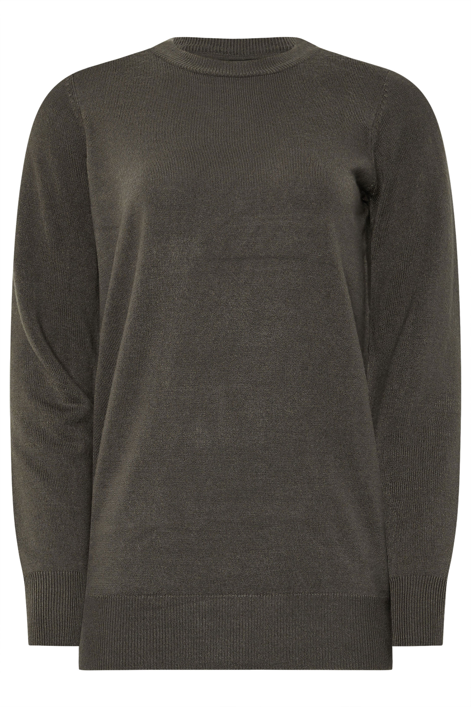 LTS Tall Charcoal Grey Crew Neck Long Sleeve Jumper | Long Tall Sally 6