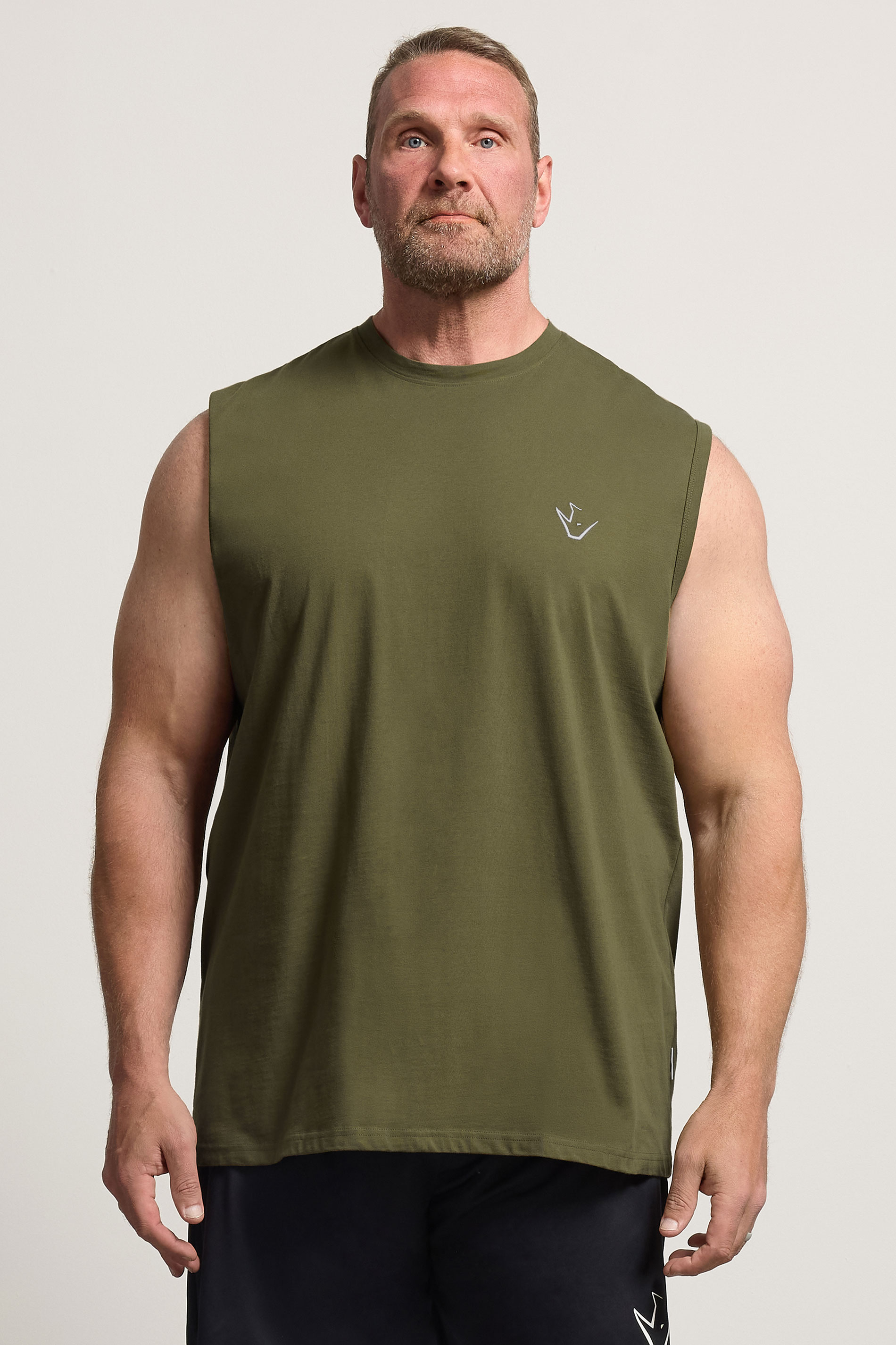 IronRhino Big & Tall Olive Green 'Rest Day' Vest | BadRhino 3