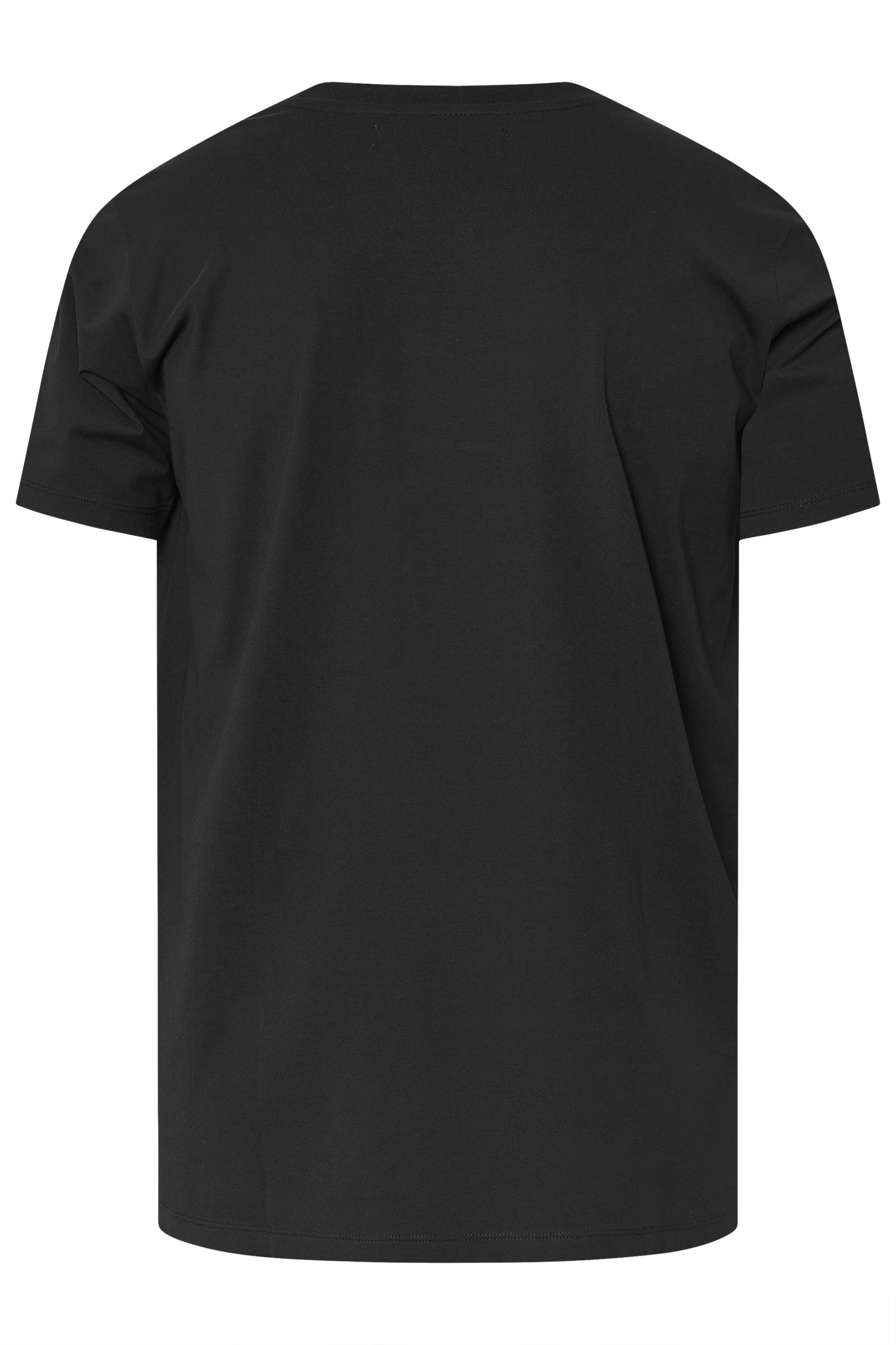 BadRhino Big & Tall Black Soft Touch Relaxed Fit T-Shirt | BadRhino 8