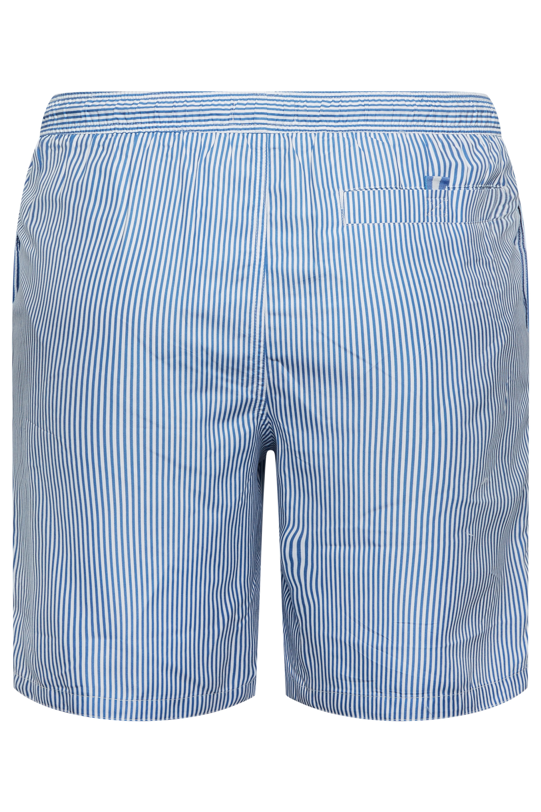 BadRhino Big & Tall Navy Blue Stripe Swim Shorts 5