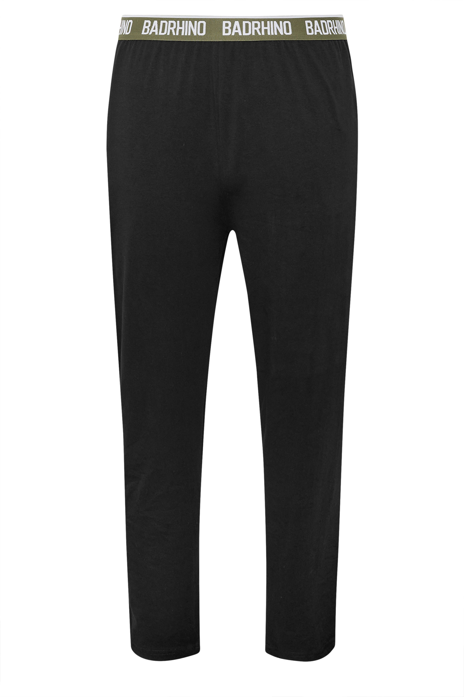 BadRhino Big & Tall Olive Green Lounge Trouser & T-Shirt Set | BadRhino 7