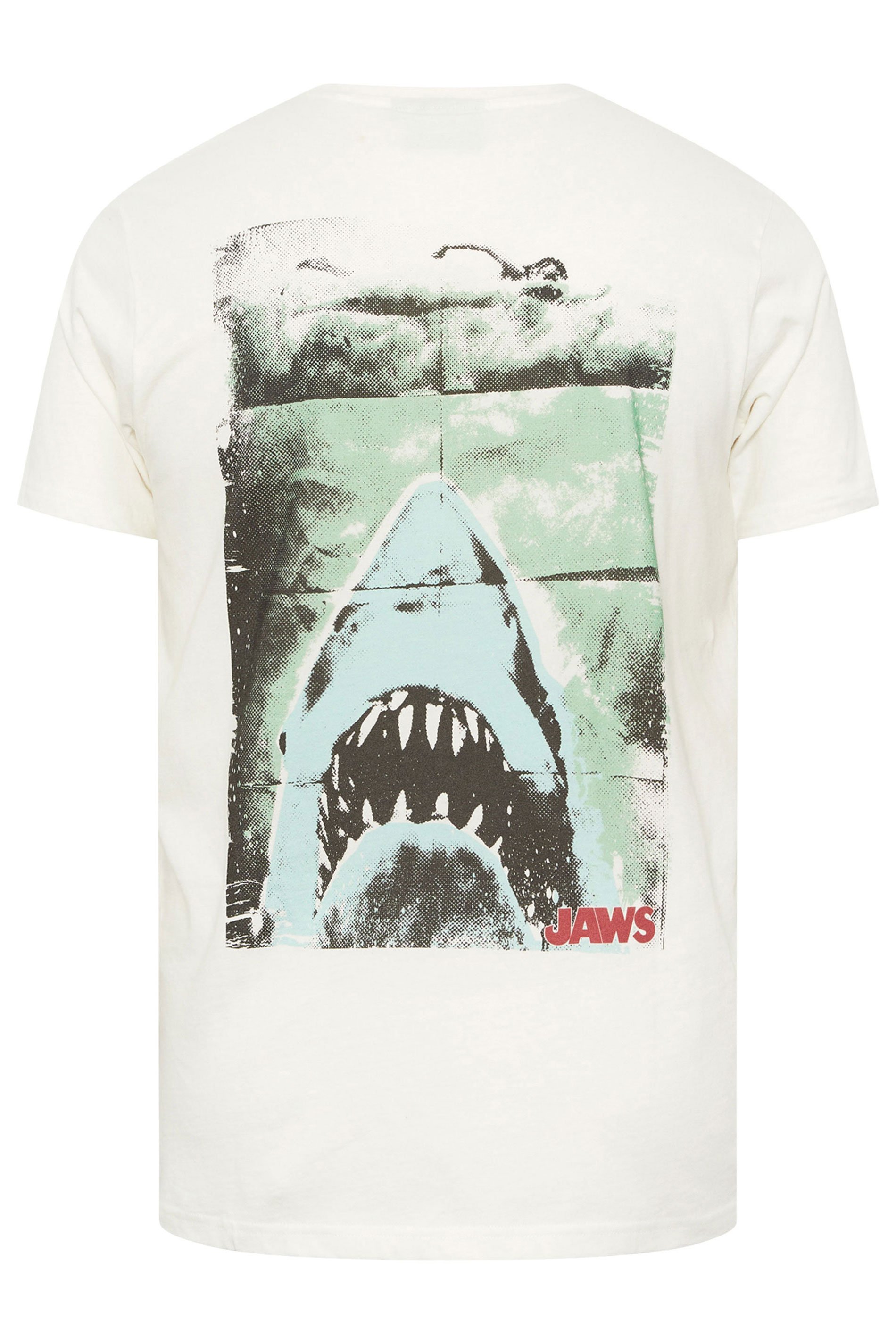 BadRhino Big & Tall Off White Jaws T-Shirt | BadRhino 7
