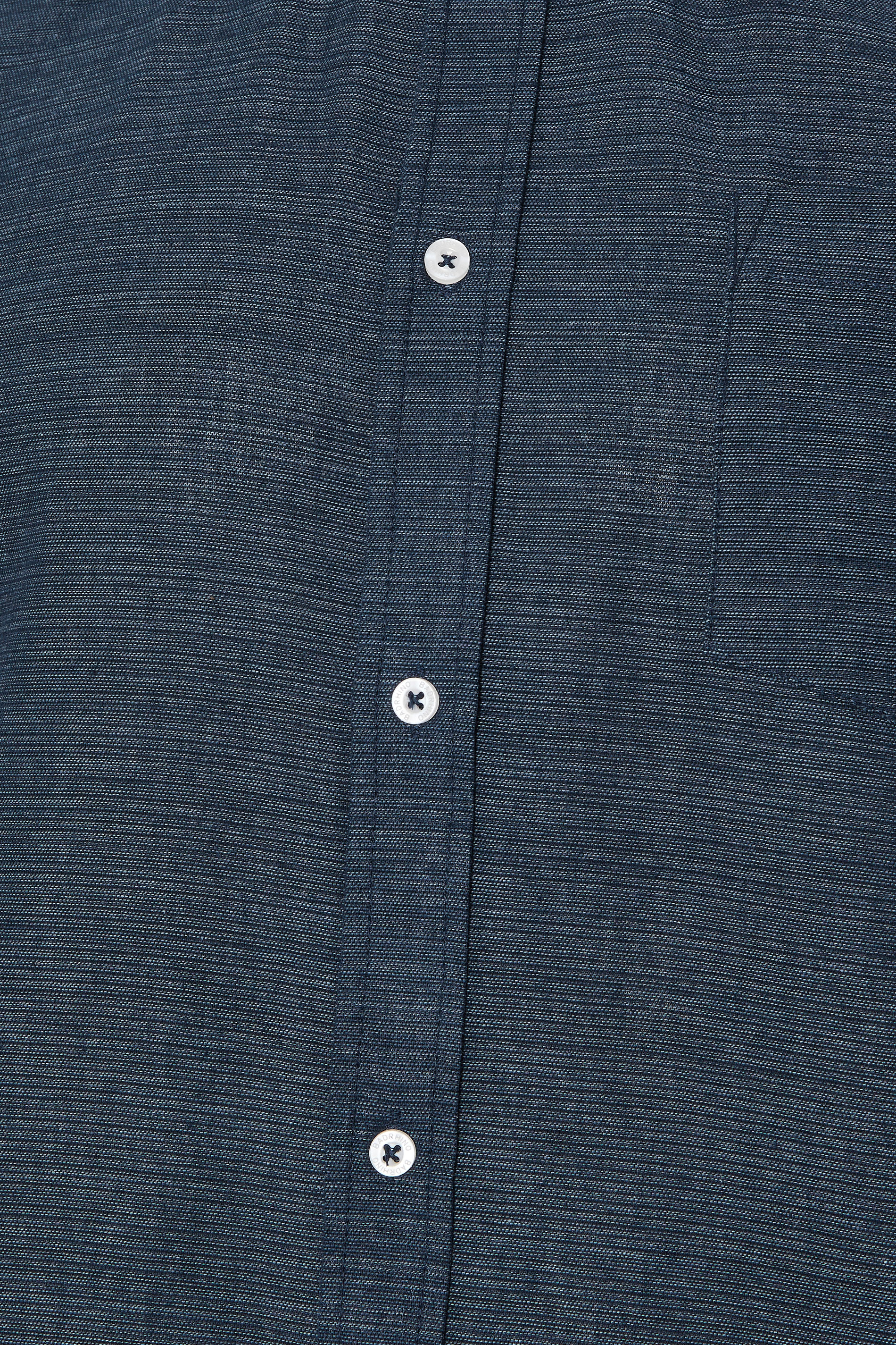 BadRhino Big & Tall Navy Blue Long Sleeve Slub Shirt | BadRhino 9