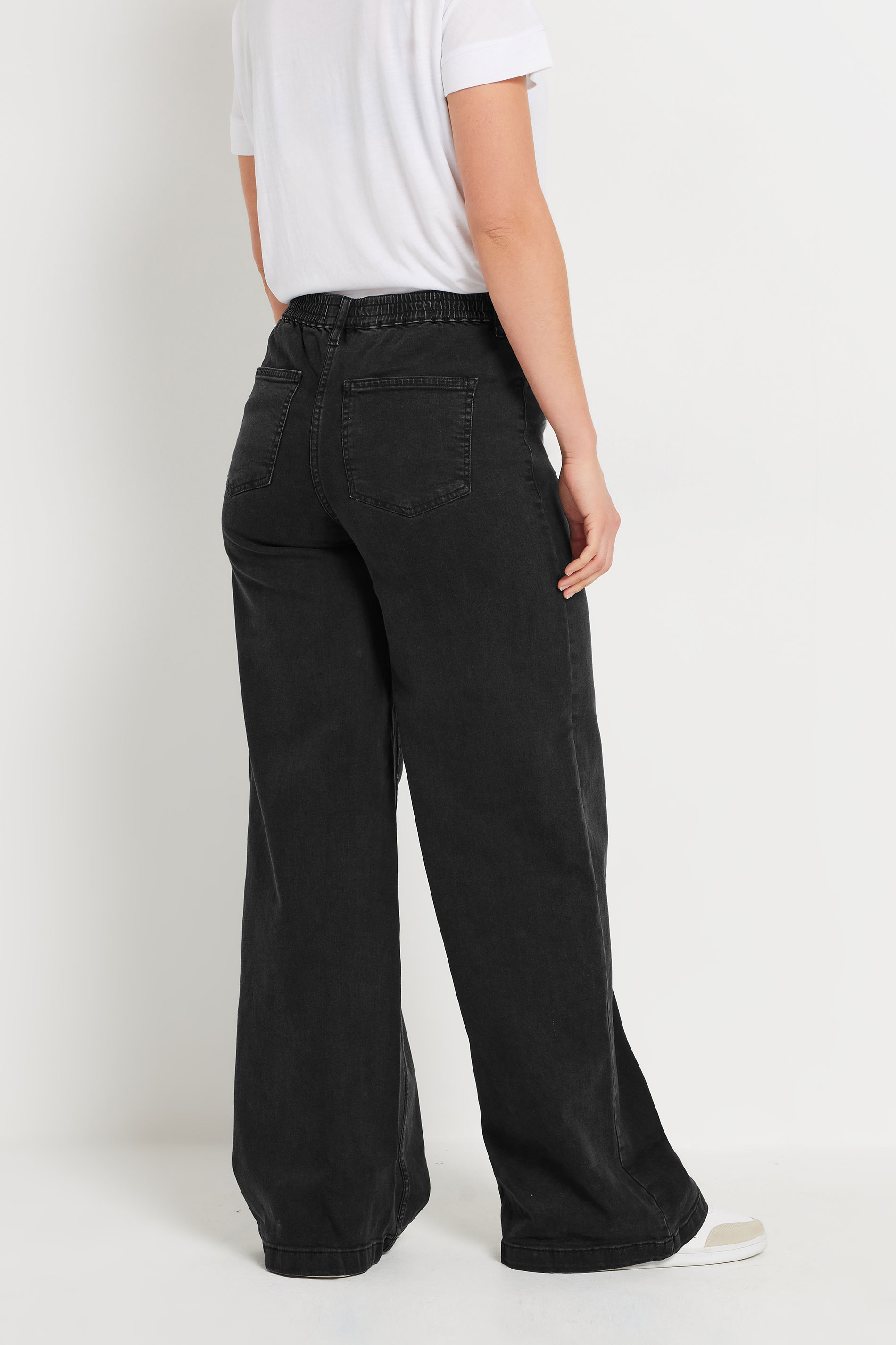 LTS Tall Black Slouch Jeans | Long Tall Sally 4