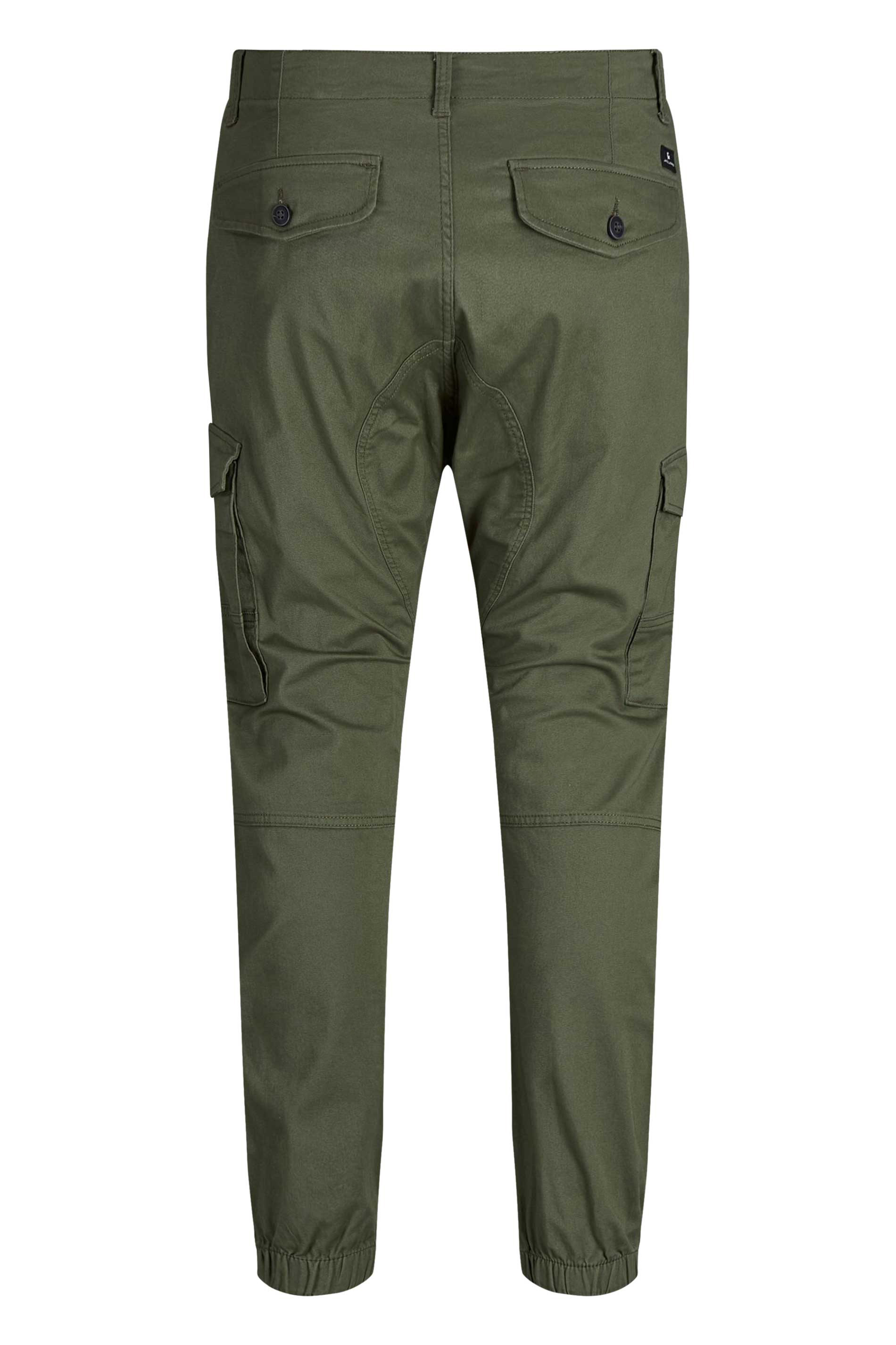 JACK & JONES Olive Green Cargo Trousers | BadRhino 4