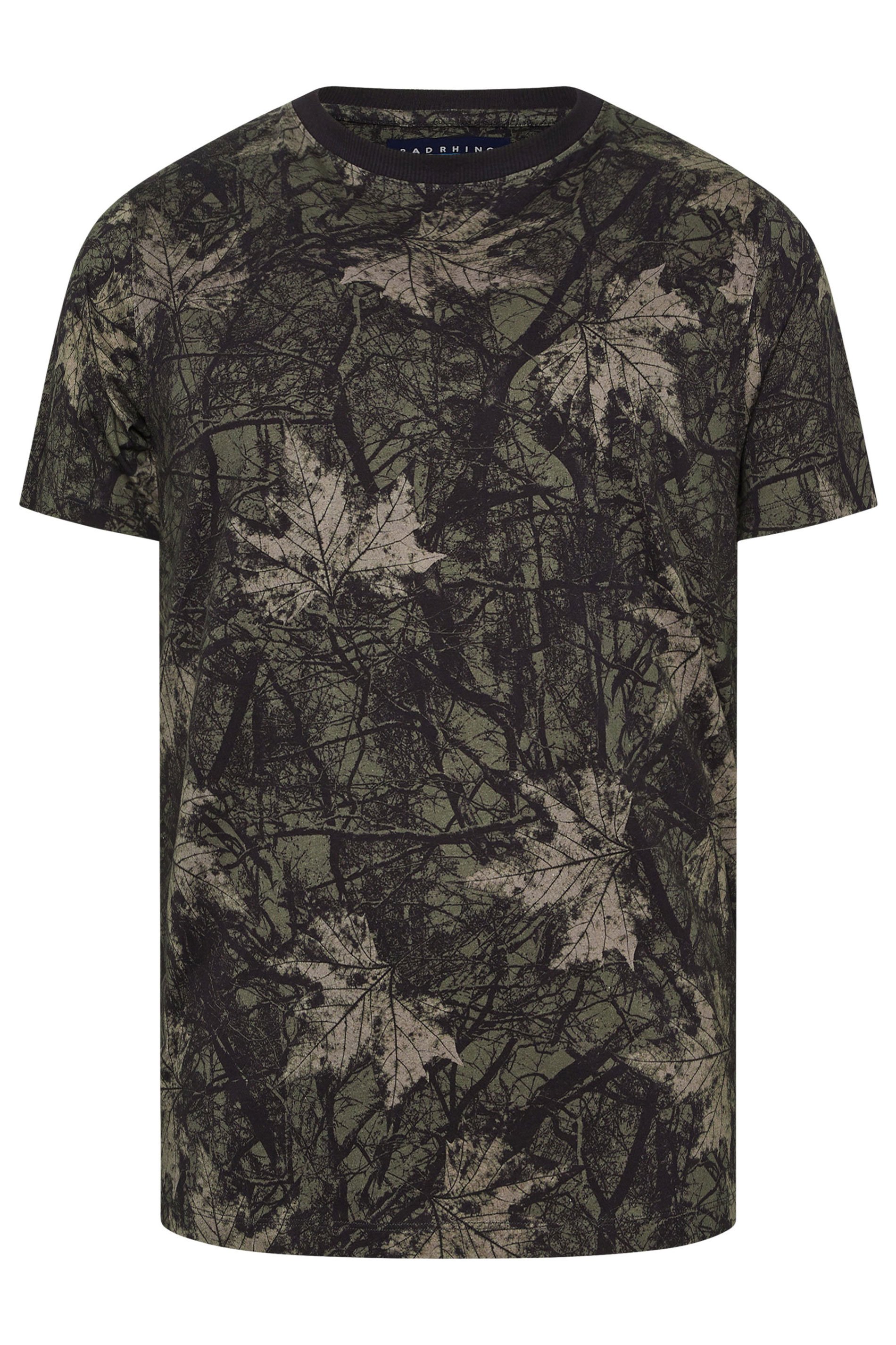 BadRhino Big & Tall Brown Leaf Camouflage T-Shirt | BadRhino 6