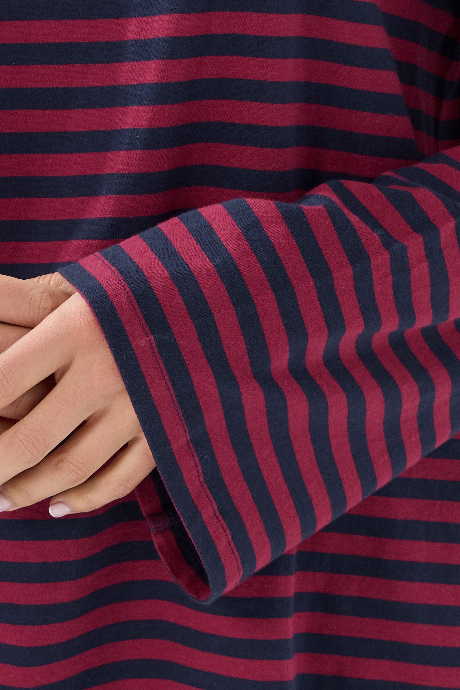 LTS Tall Navy Blue Striped Long Sleeve Top | Long Tall Sally 4