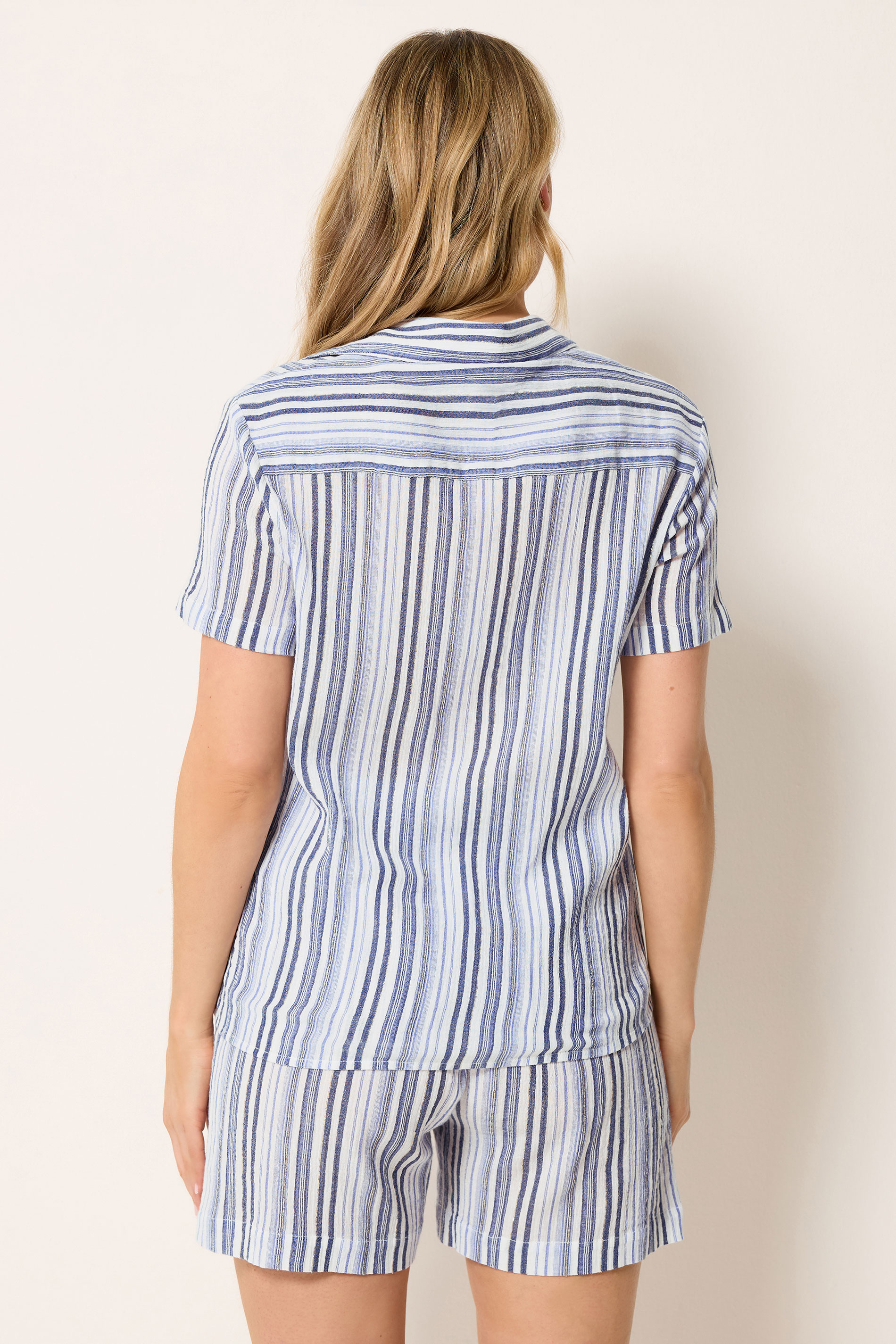 LTS Tall Women's Blue & White Stripe Shirt | Long Tall Sally 4