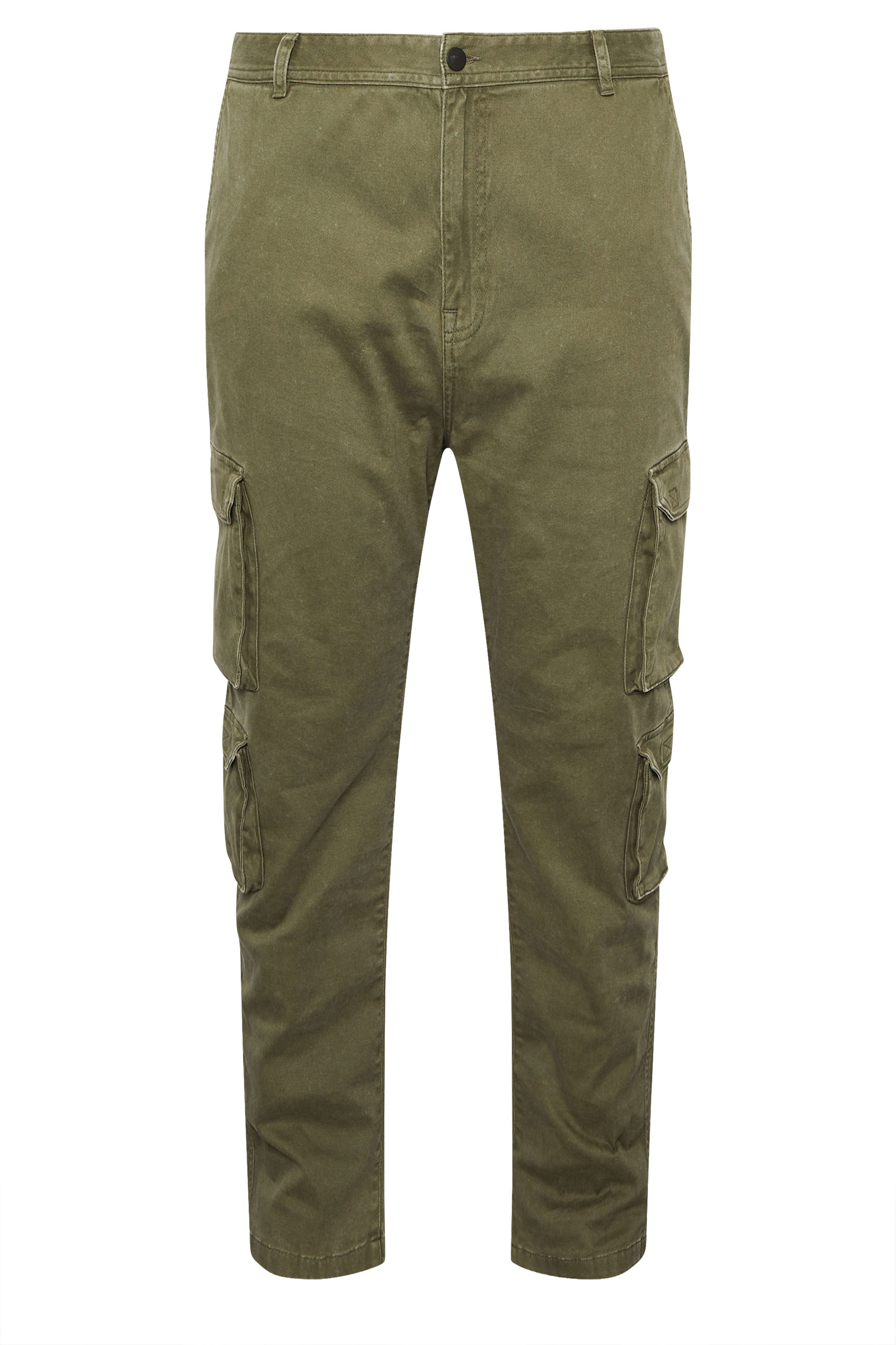 BadRhino Big & Tall Olive Green Cargo Trousers | BadRhino 7