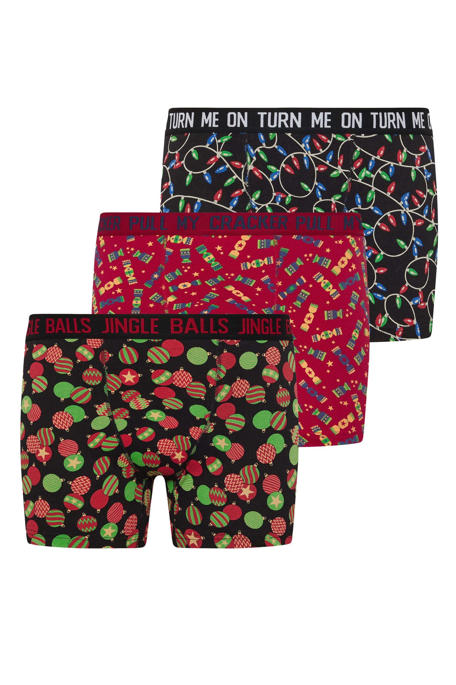 BadRhino 3 PACK Black & Red Christmas Boxers | BadRhino 4