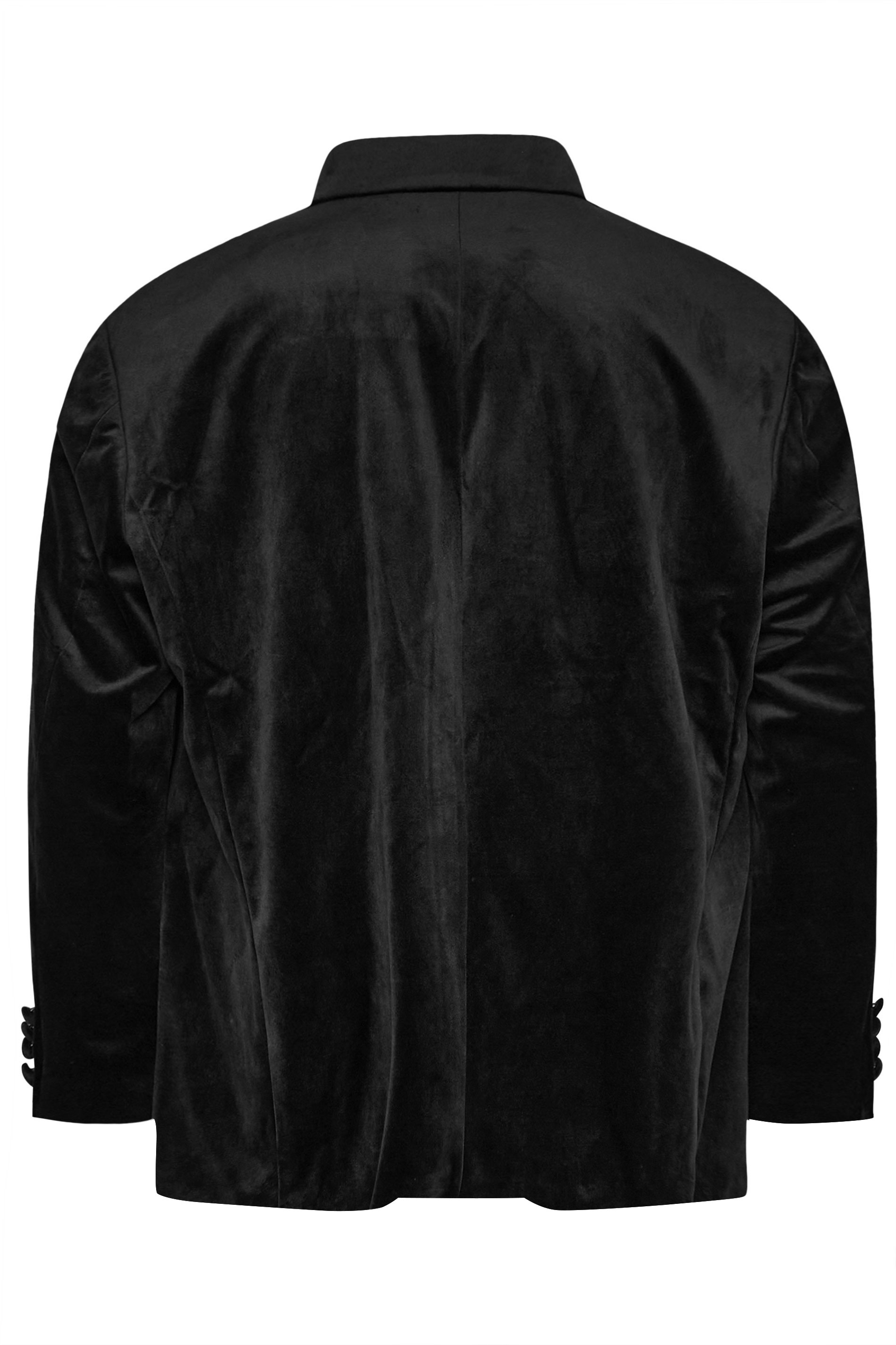 BadRhino Big & Tall Black Tailored Velvet Blazer | BadRhino 8