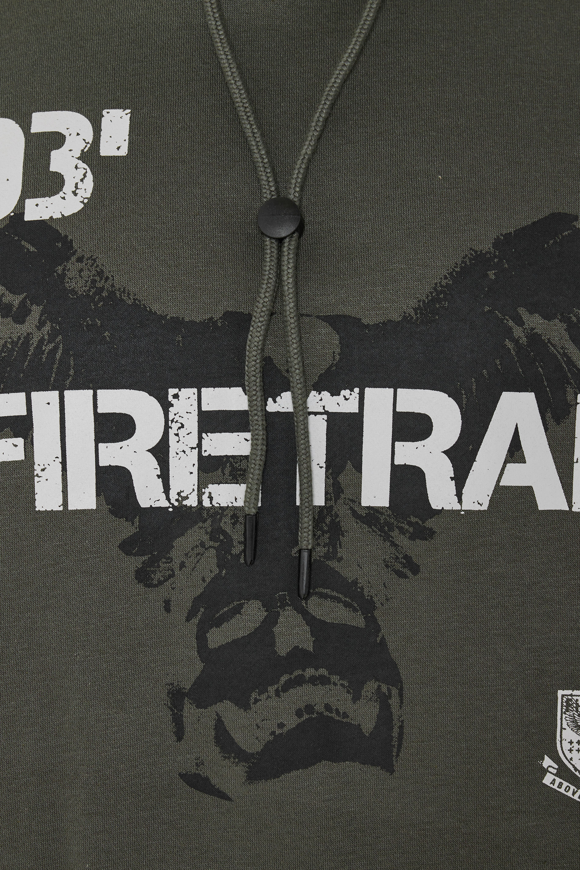 FIRETRAP Big & Tall Khaki Green Hawk Hoodie | BadRhino 3