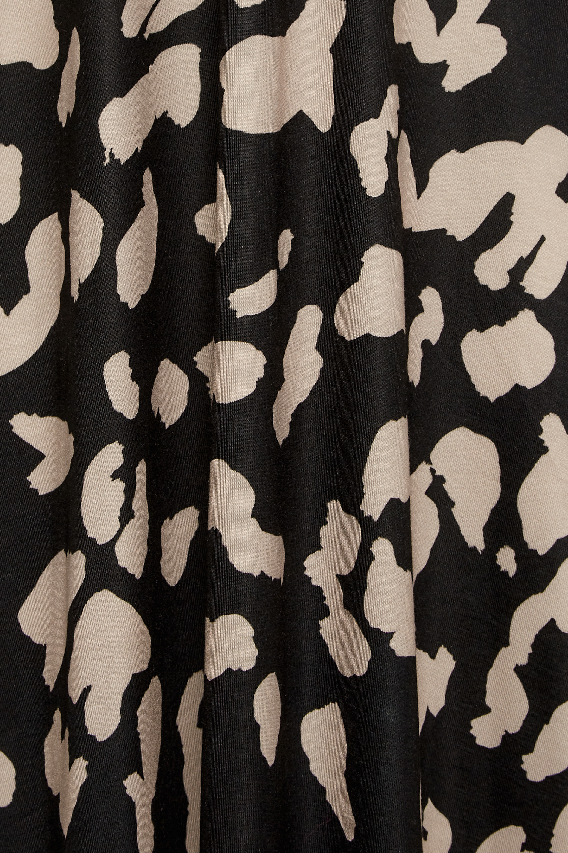 LTS Tall Black & Natural Marking Print Midi Dress | Long Tall Sally  5