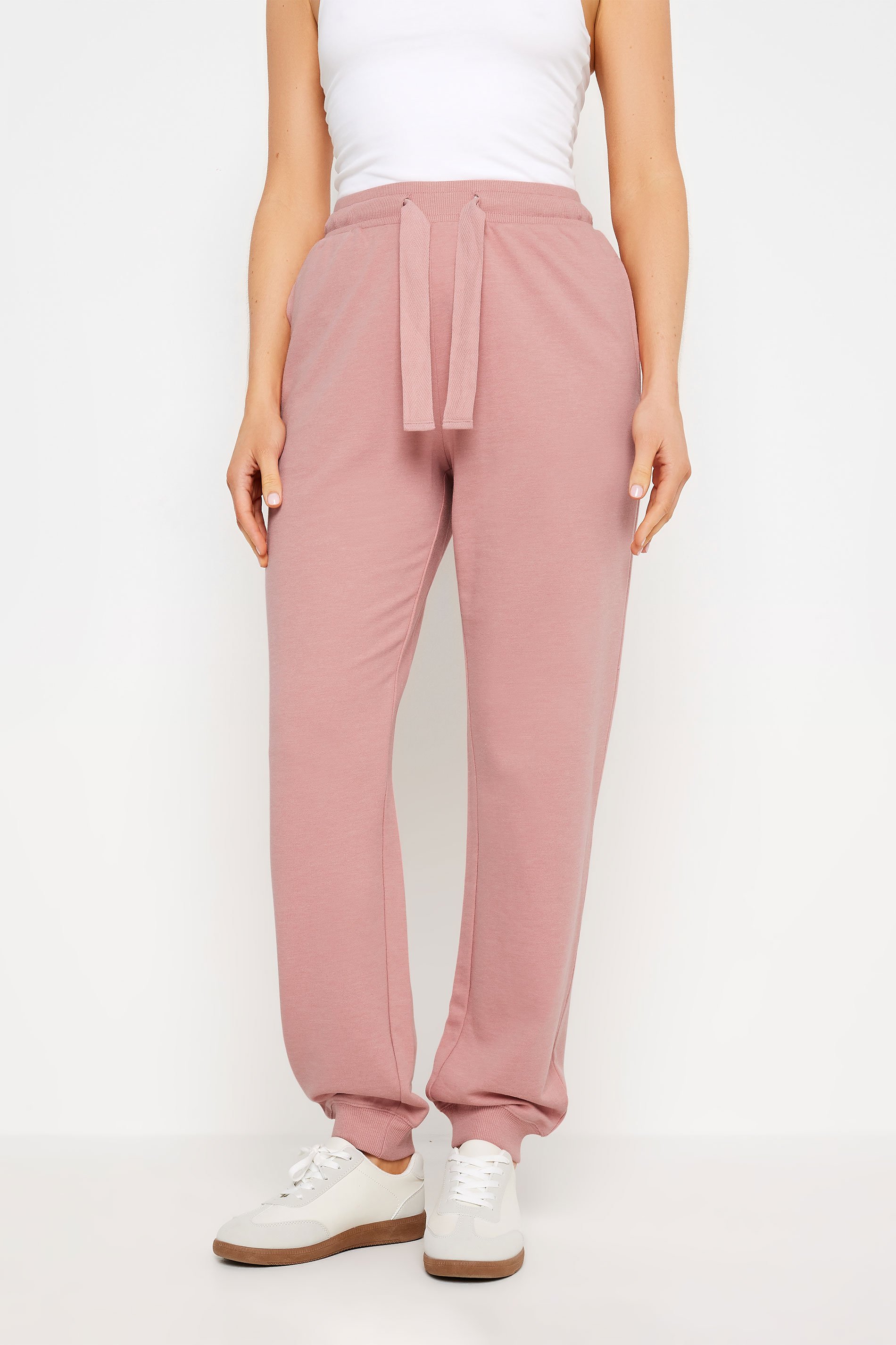 LTS Tall Women's Pink Cuffed Drawstring Joggers | Long Tall Sally 2