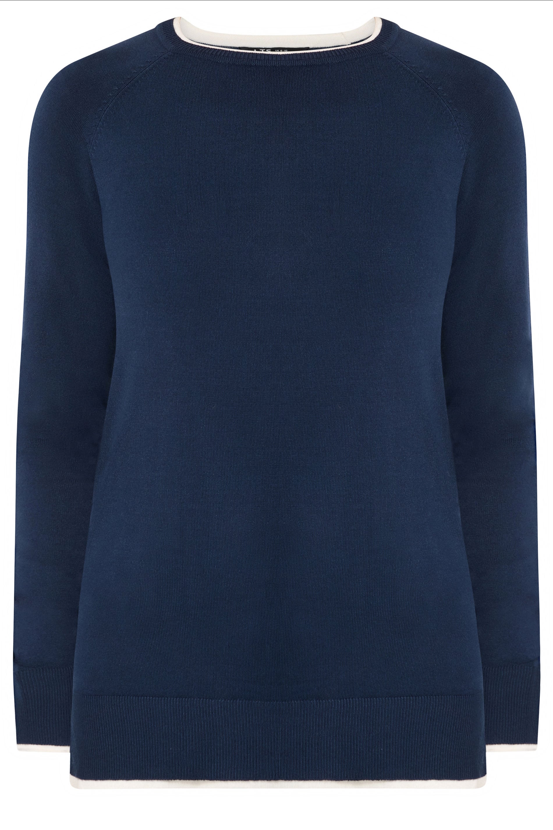 LTS Tall Women's Navy Blue Layered Knitted Jumper | Long Tall Sally 5