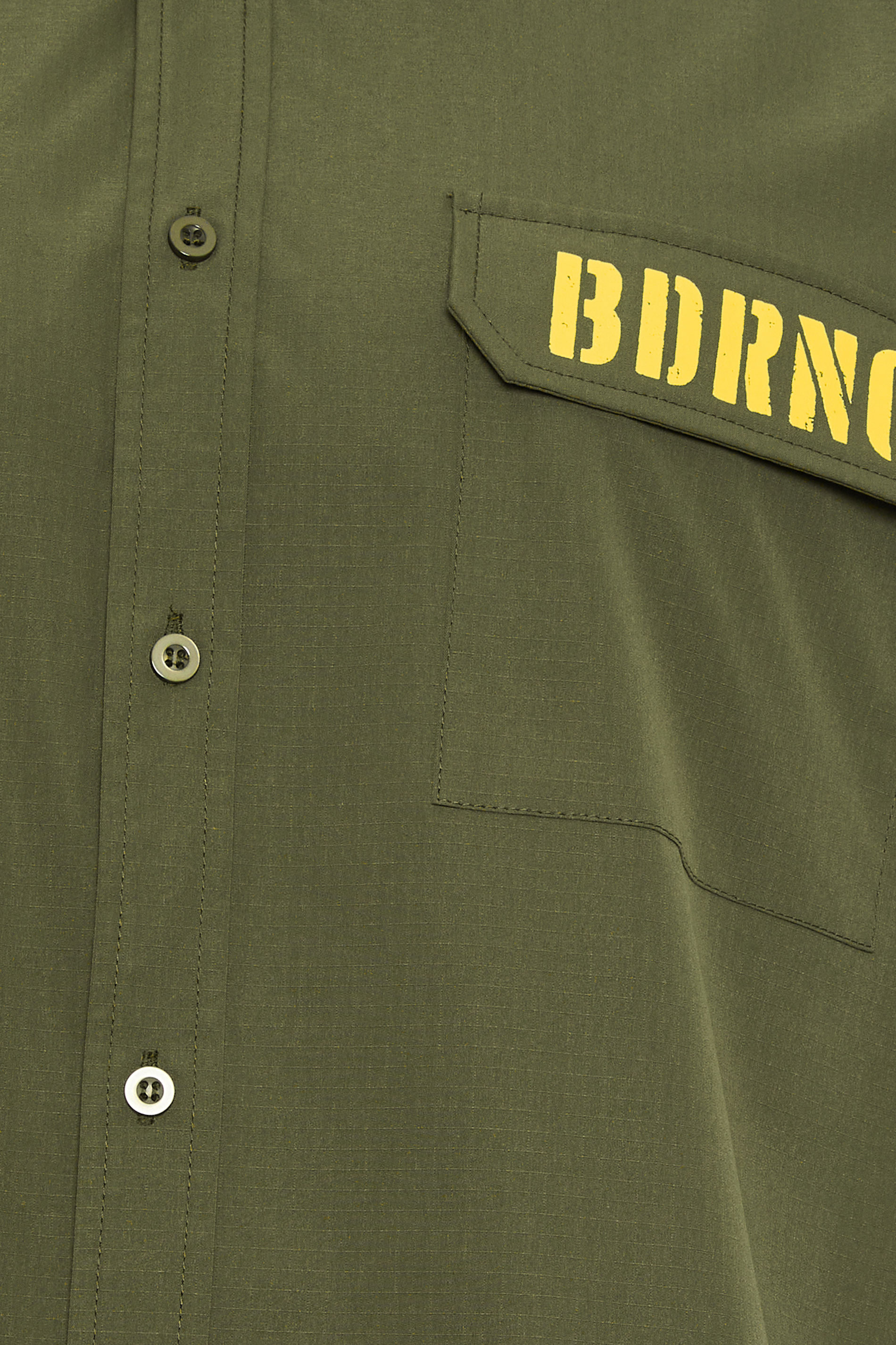 BadRhino Big & Tall Khaki Green Military Ripstop Shirt | BadRhino 9