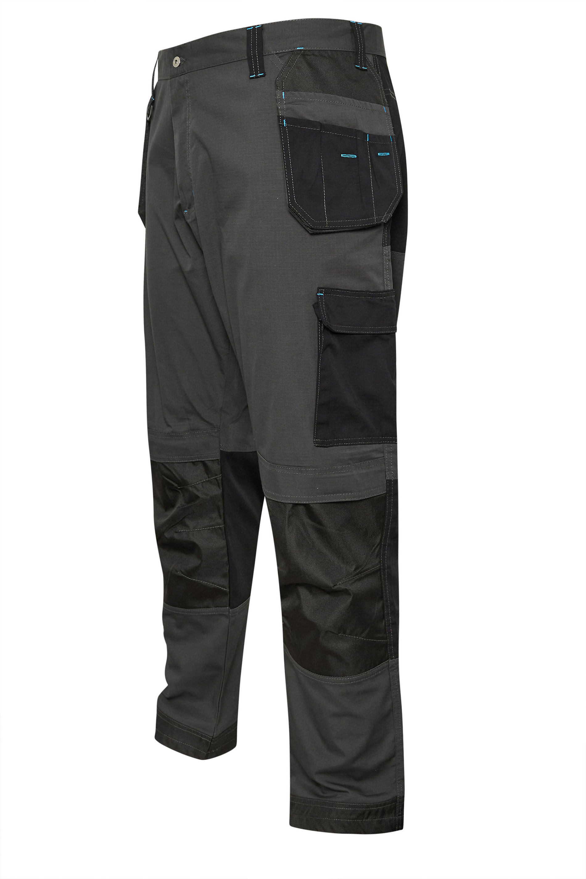 BadRhino Big & Tall Black Workwear Cargo Trousers | BadRhino 9