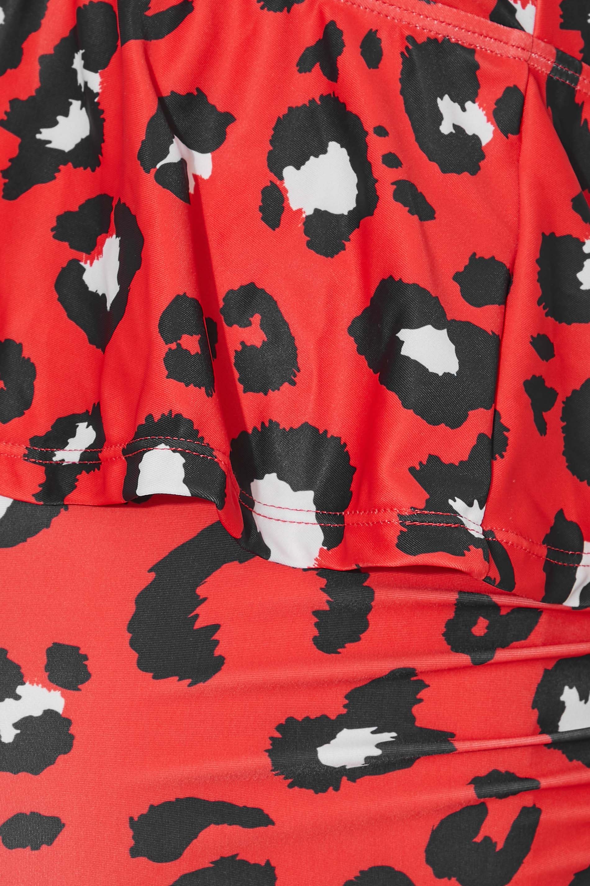 LTS Tall Women's Maternity Red Leopard Print Tankini Set | Long Tall Sally  4