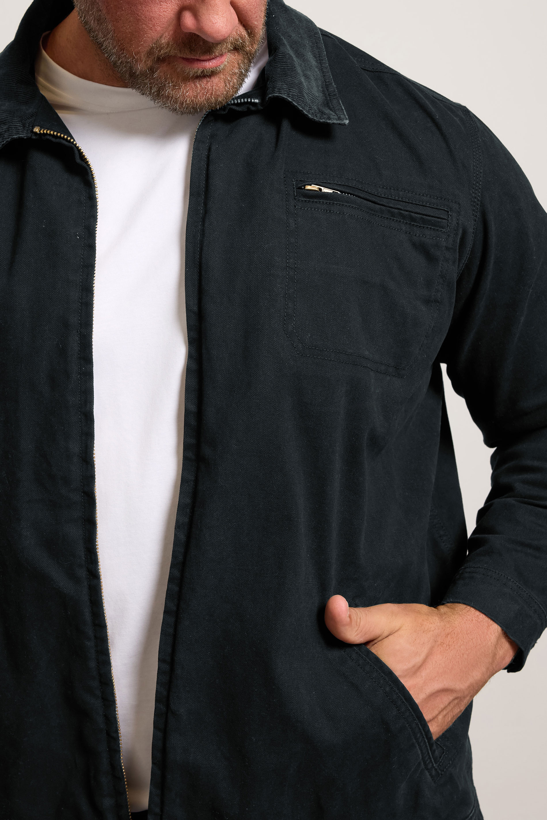 BadRhino Big & Tall Black Canvas Worker Jacket | BadRhino 5